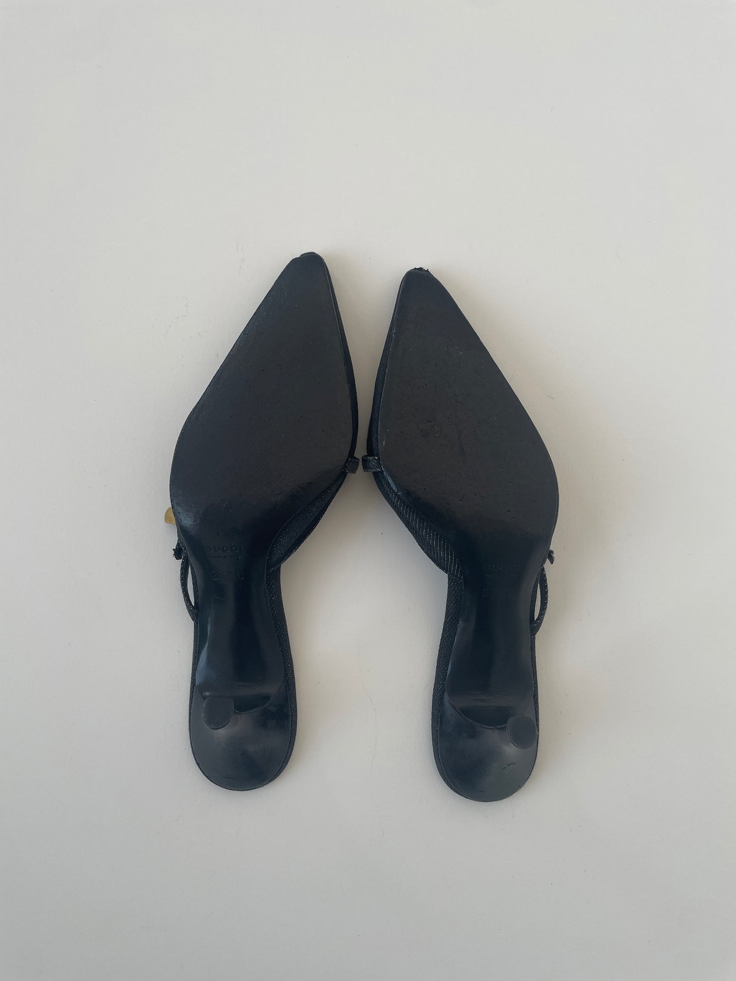 Gucci Cruise 2001 by Tom Ford denim mules (EU 36,5 / US 6)