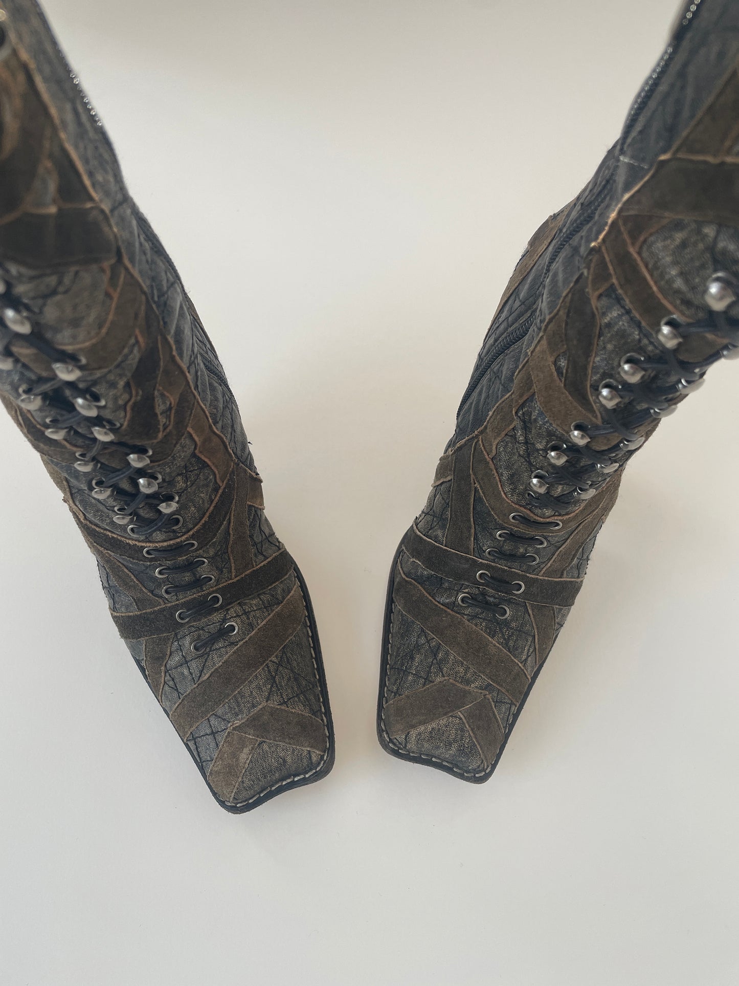 Christian Dior by Galliano 2000s runway lace boots (EU 36,5 / US 6)