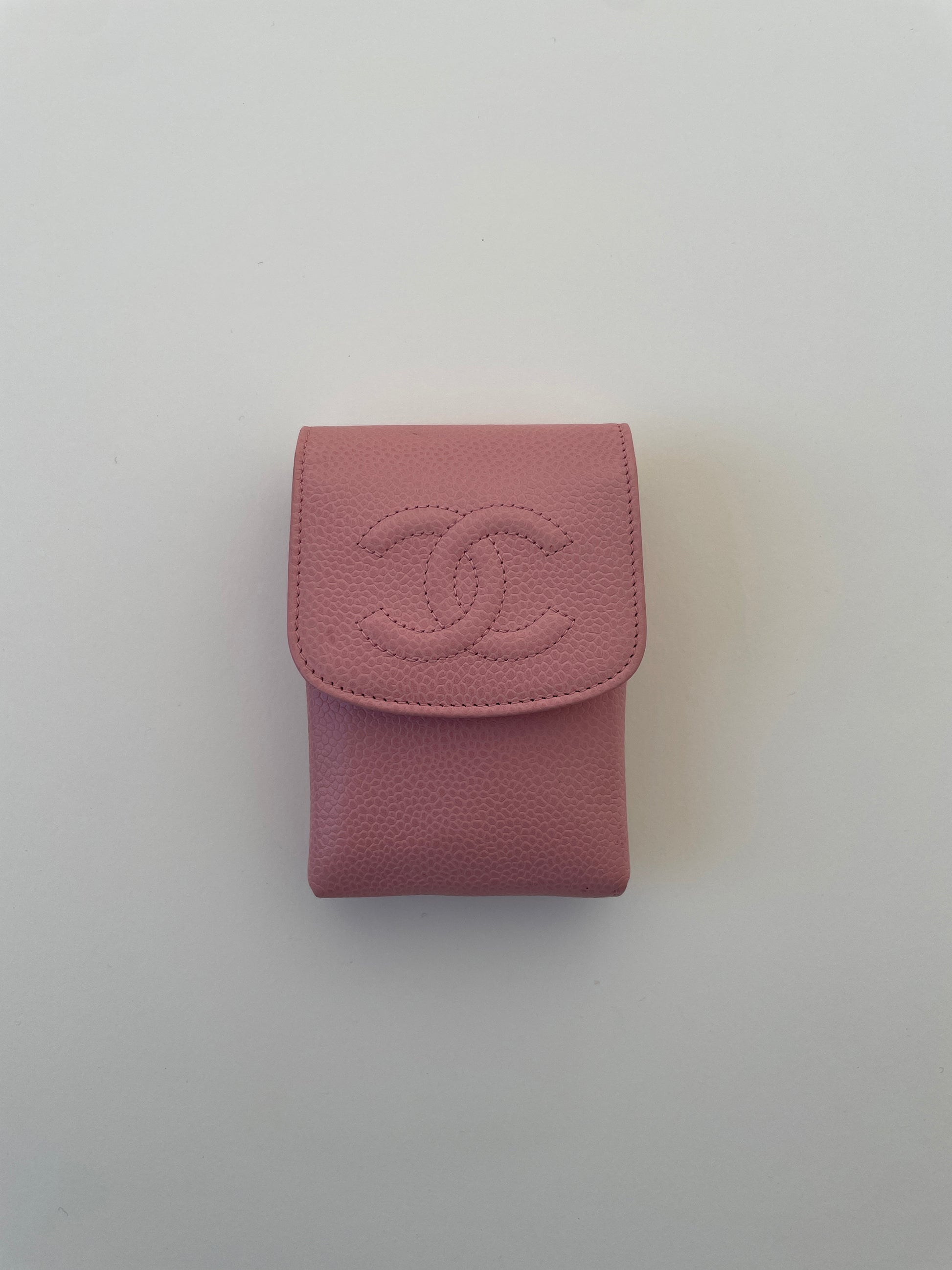 Vintage Chanel 2000s CC mini pochette (originally a cigarette box cover)