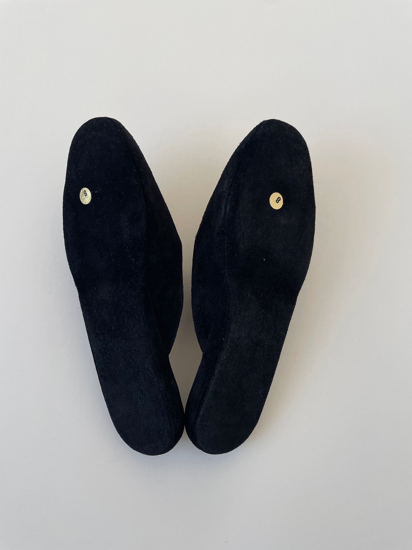 YSL 1990s logo and lion suede house slippers (EU 37 / US 6.5)