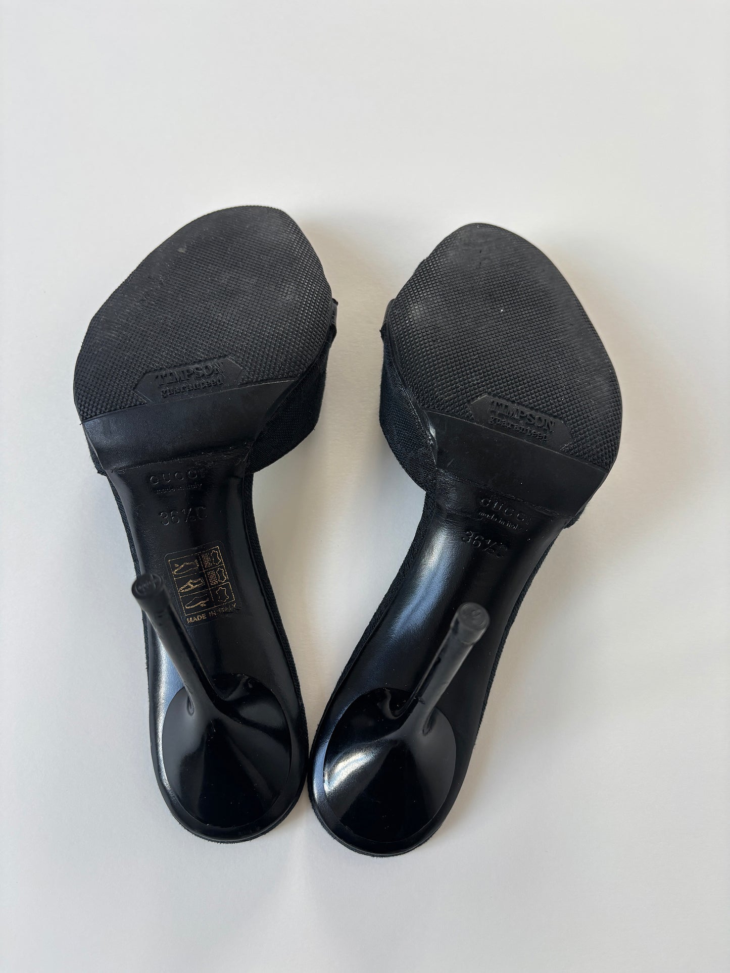 Gucci by Tom Ford 2000s black monogram horsebit heels (EU 36,5 / US 6)