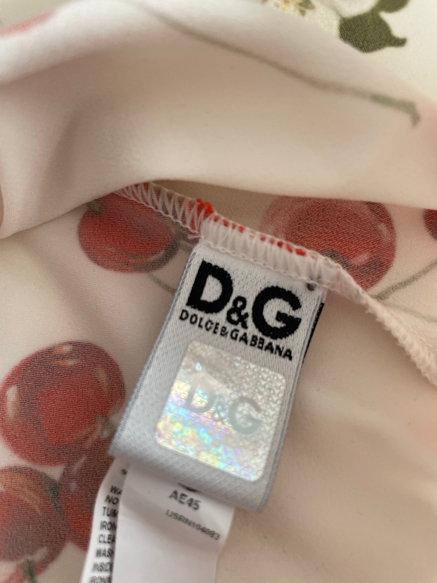 Dolce & Gabbana cherry cami silk top
