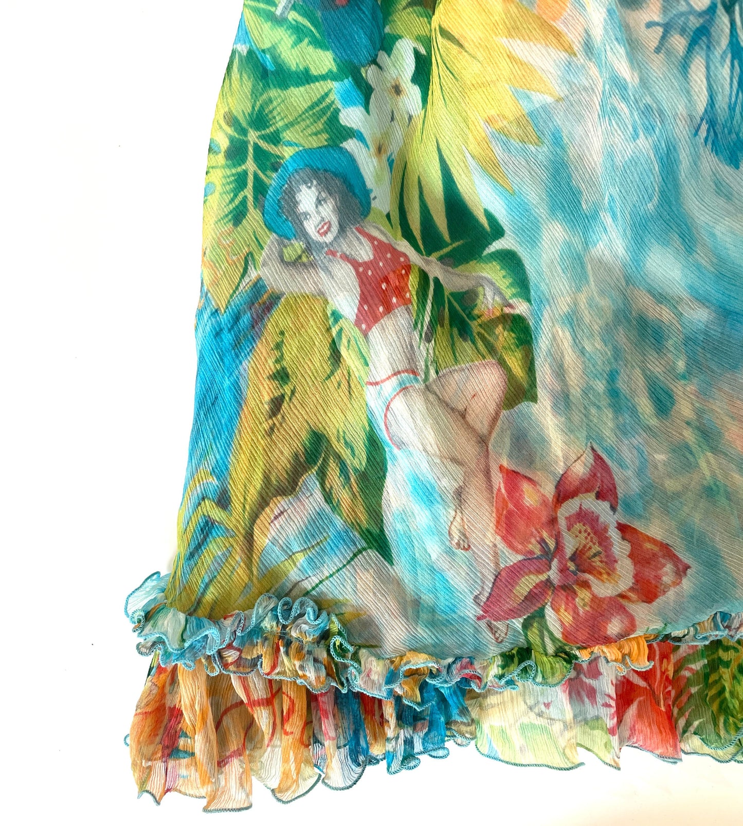 Blugirl Blumarine Paradise silk dress