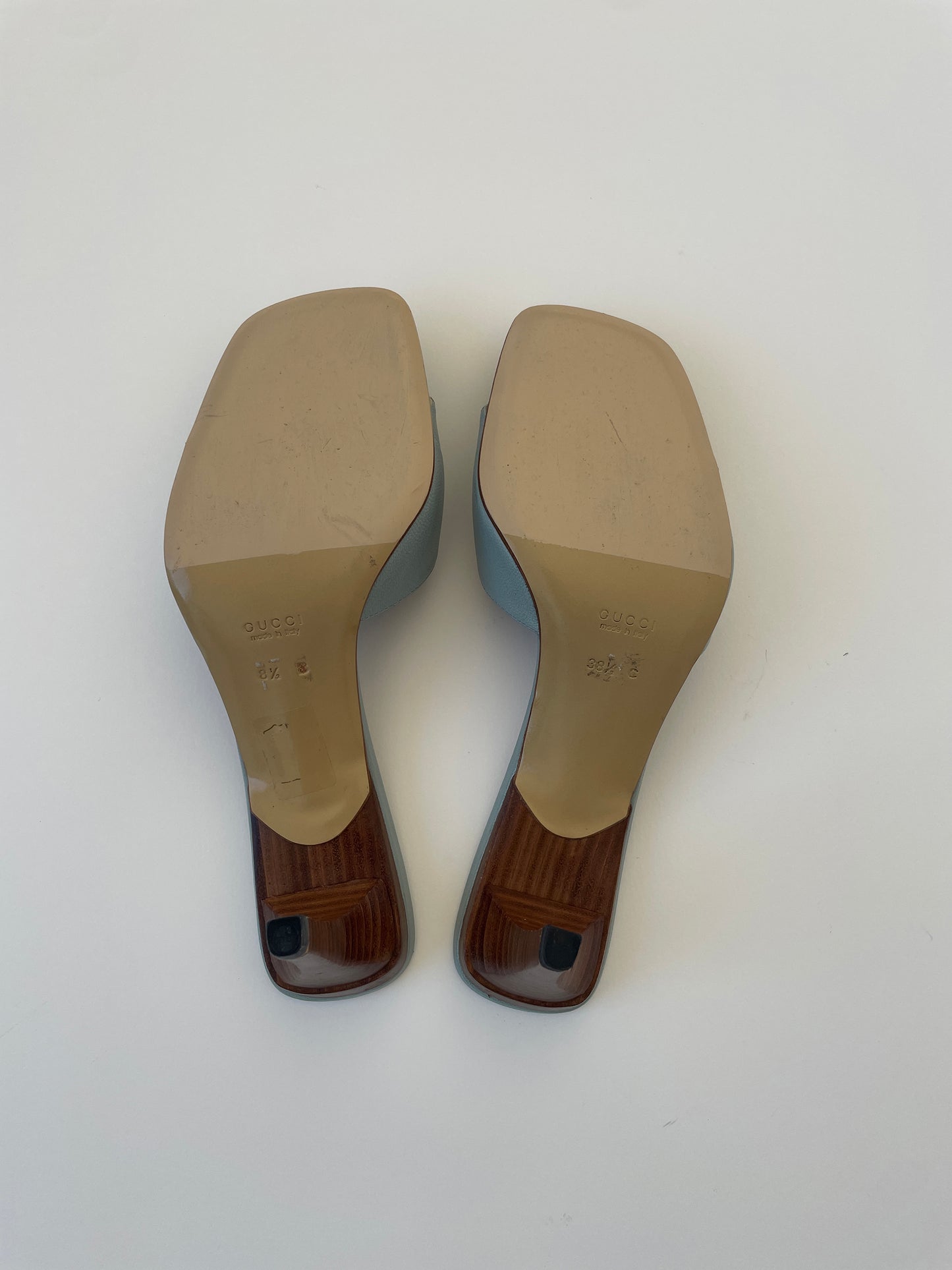 Gucci by Tom Ford mint double strap sandal heels (EU 39 / US 8.5)