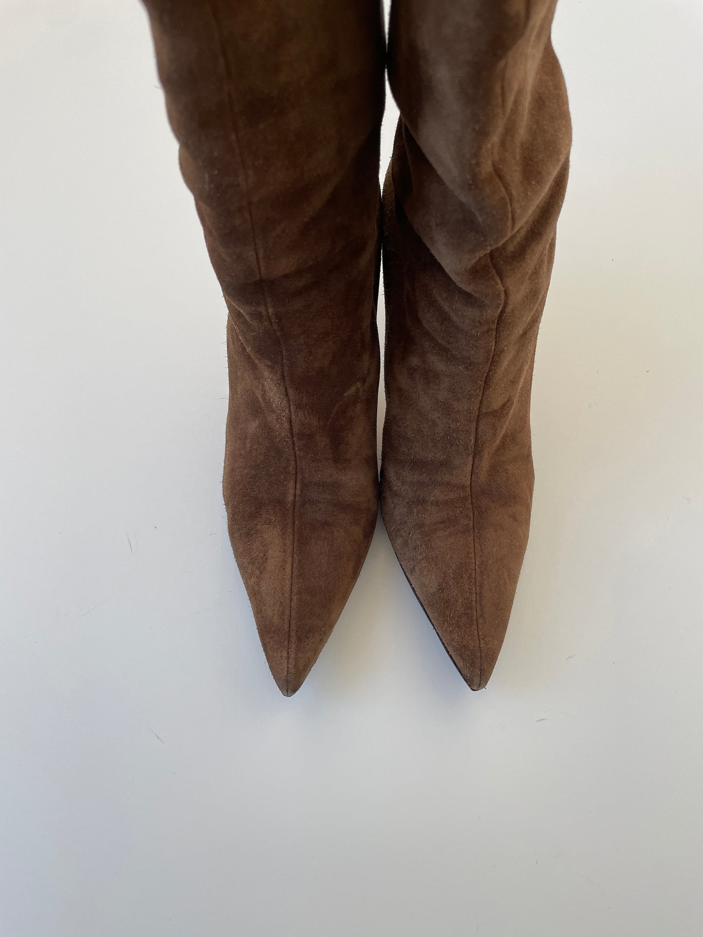 Gucci by Tom Ford tan suede bamboo boots (EU 37,5 / US 7)