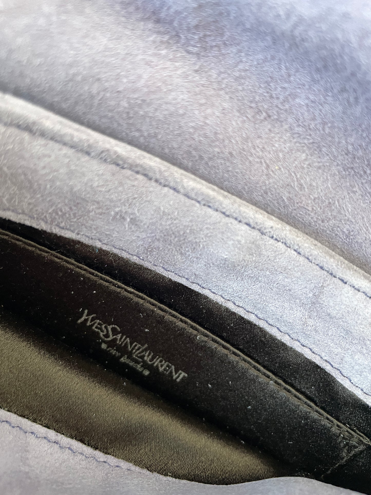 YSL by Tom Ford lilac suede Nadja flower mini bag UNWORN