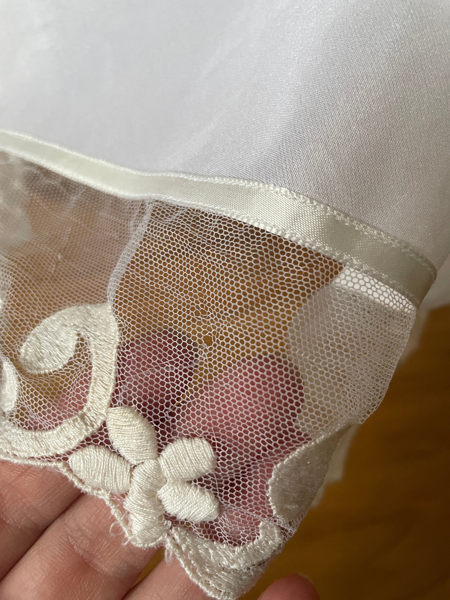 Christian Dior satin lace slip dress