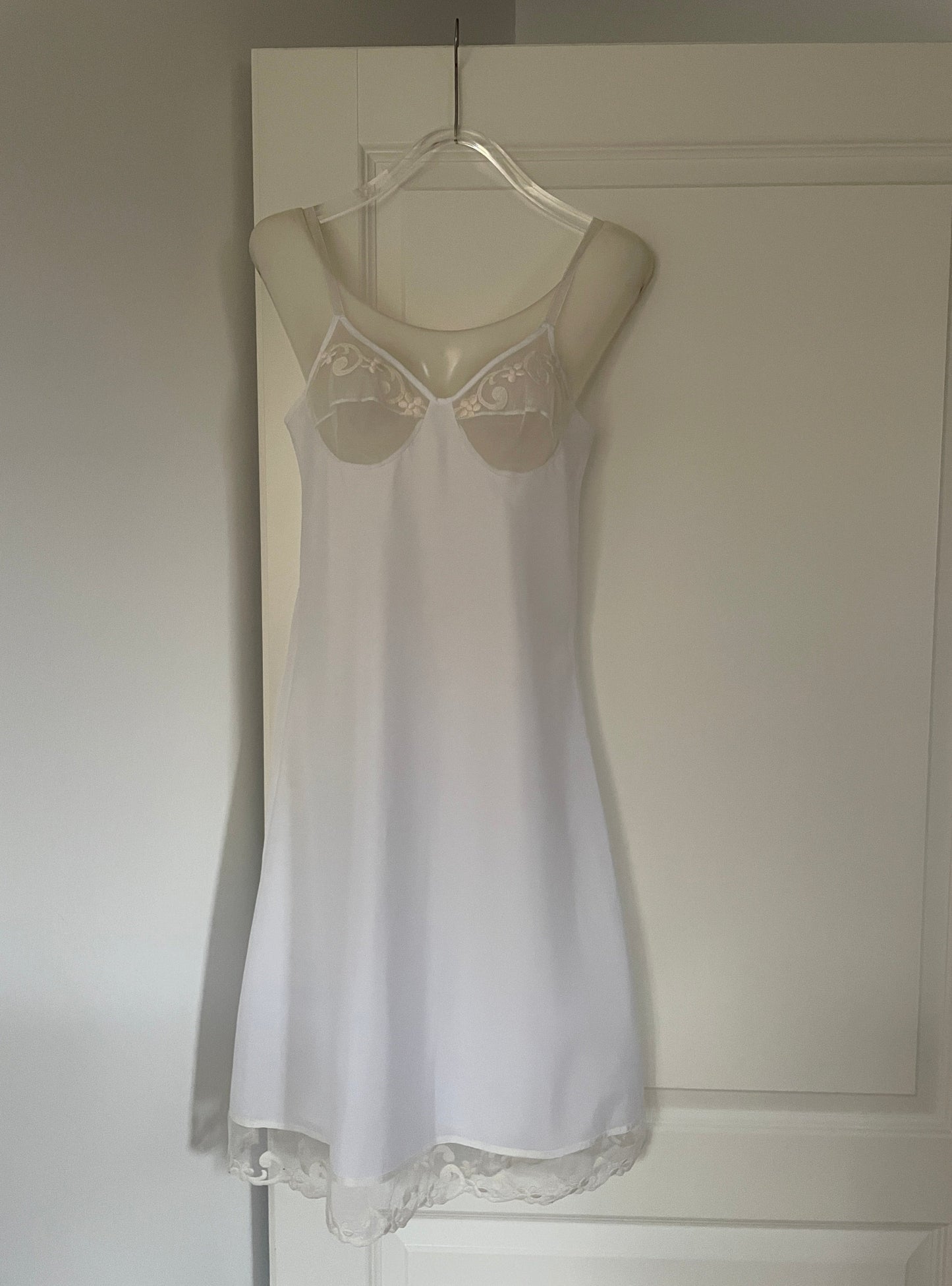 Christian Dior satin lace slip dress