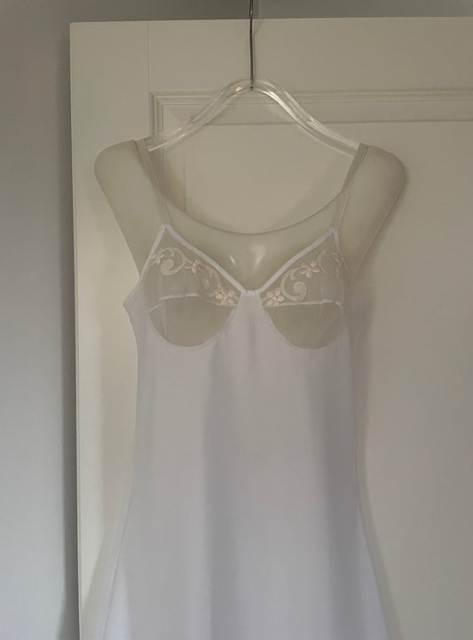 Christian Dior satin lace slip dress