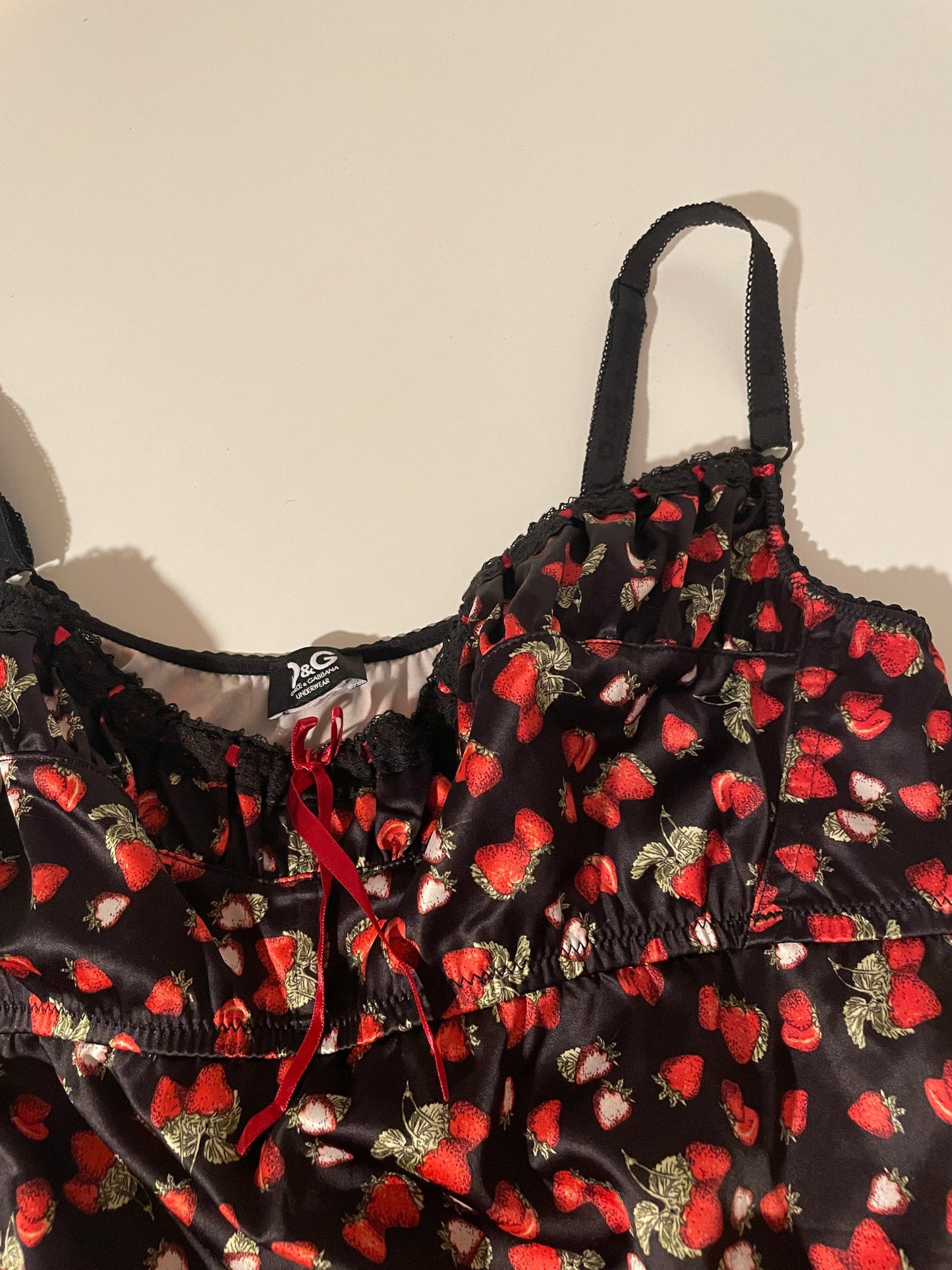 Dolce & Gabbana strawberry cami silk top