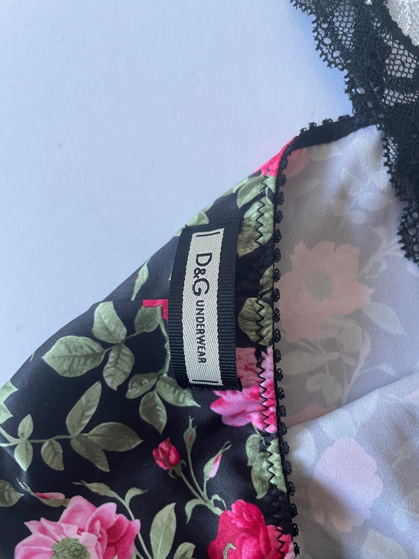 Dolce & Gabbana roses & lace cami top