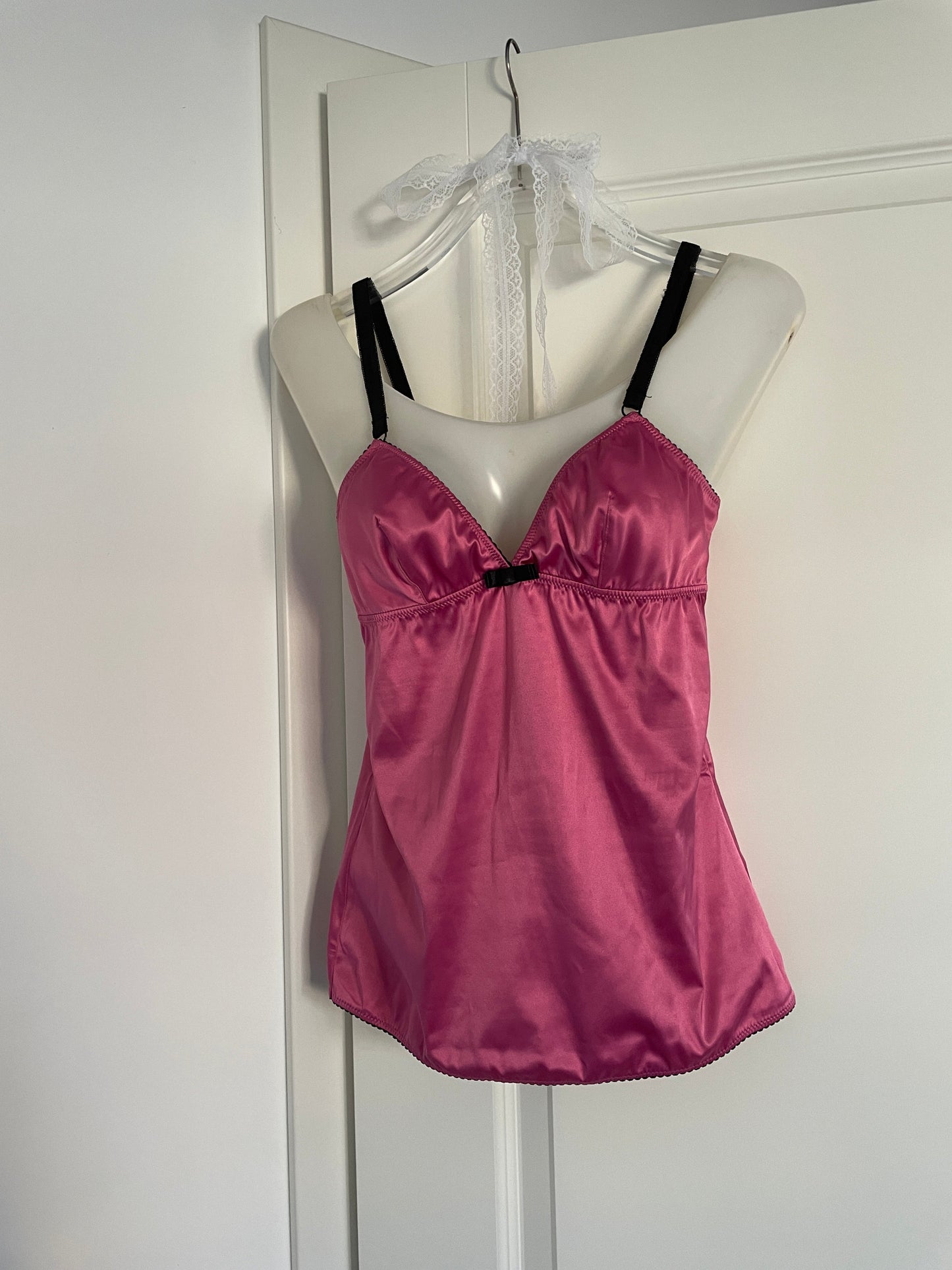 Dolce & Gabbana bow cami silk top