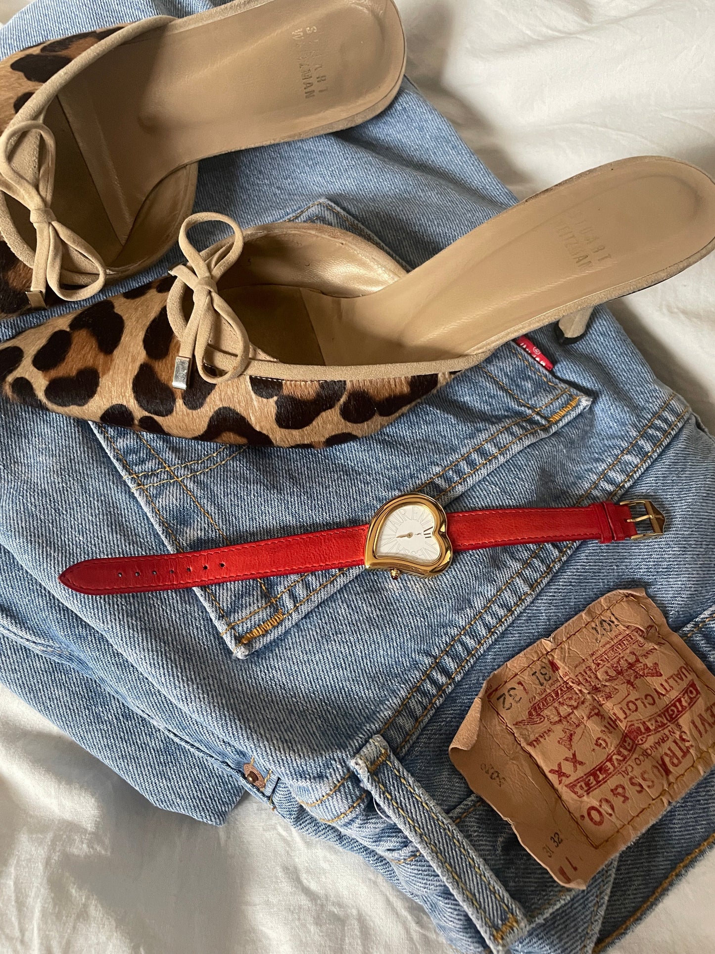 Vintage Yves Saint Laurent heart watch