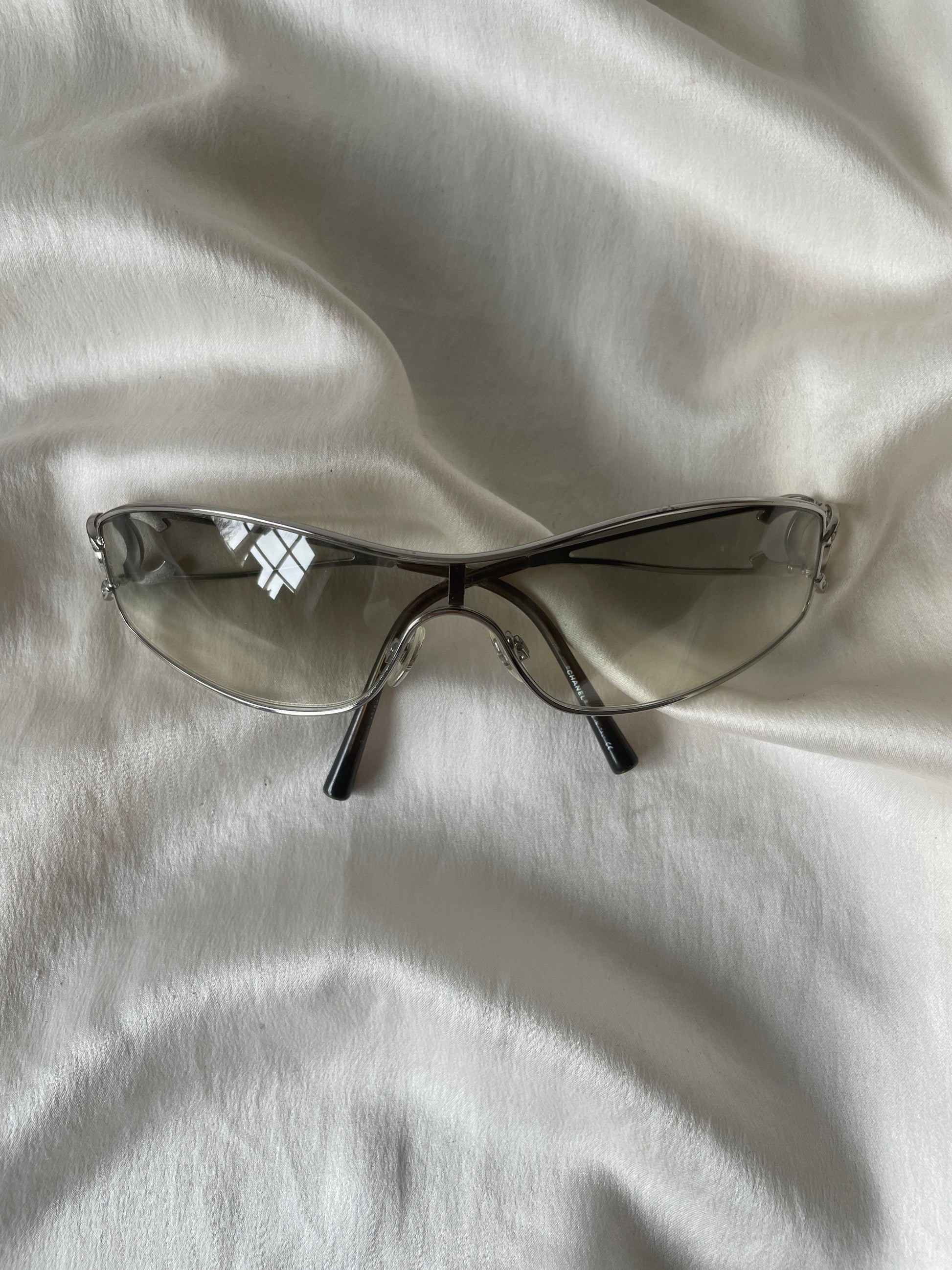 Chanel vintage shield sunglasses