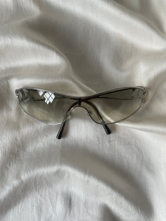 Chanel vintage shield sunglasses