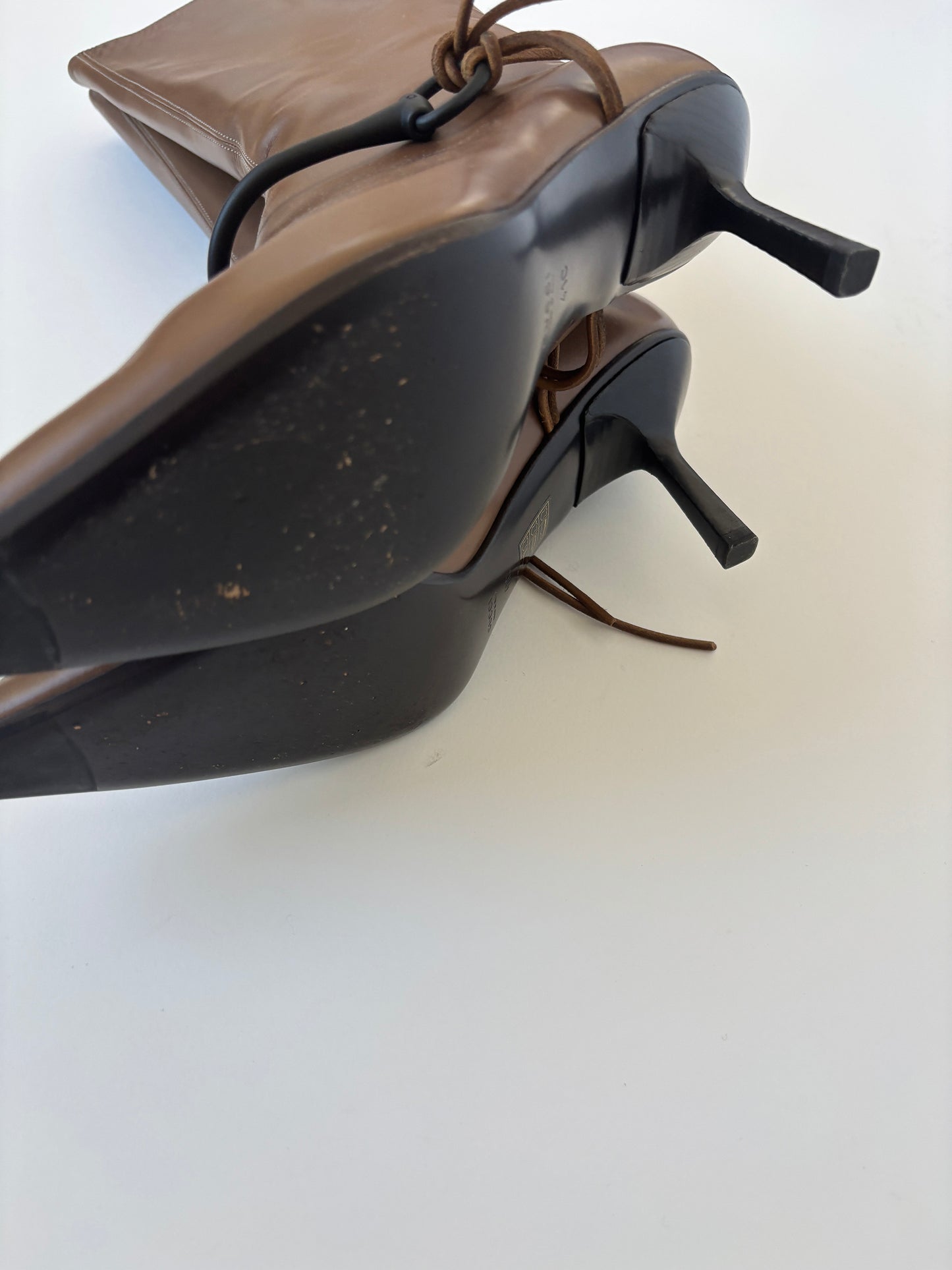 Gucci by Tom Ford 1990s tan horsebit boots (EU 41/ US 10.5)