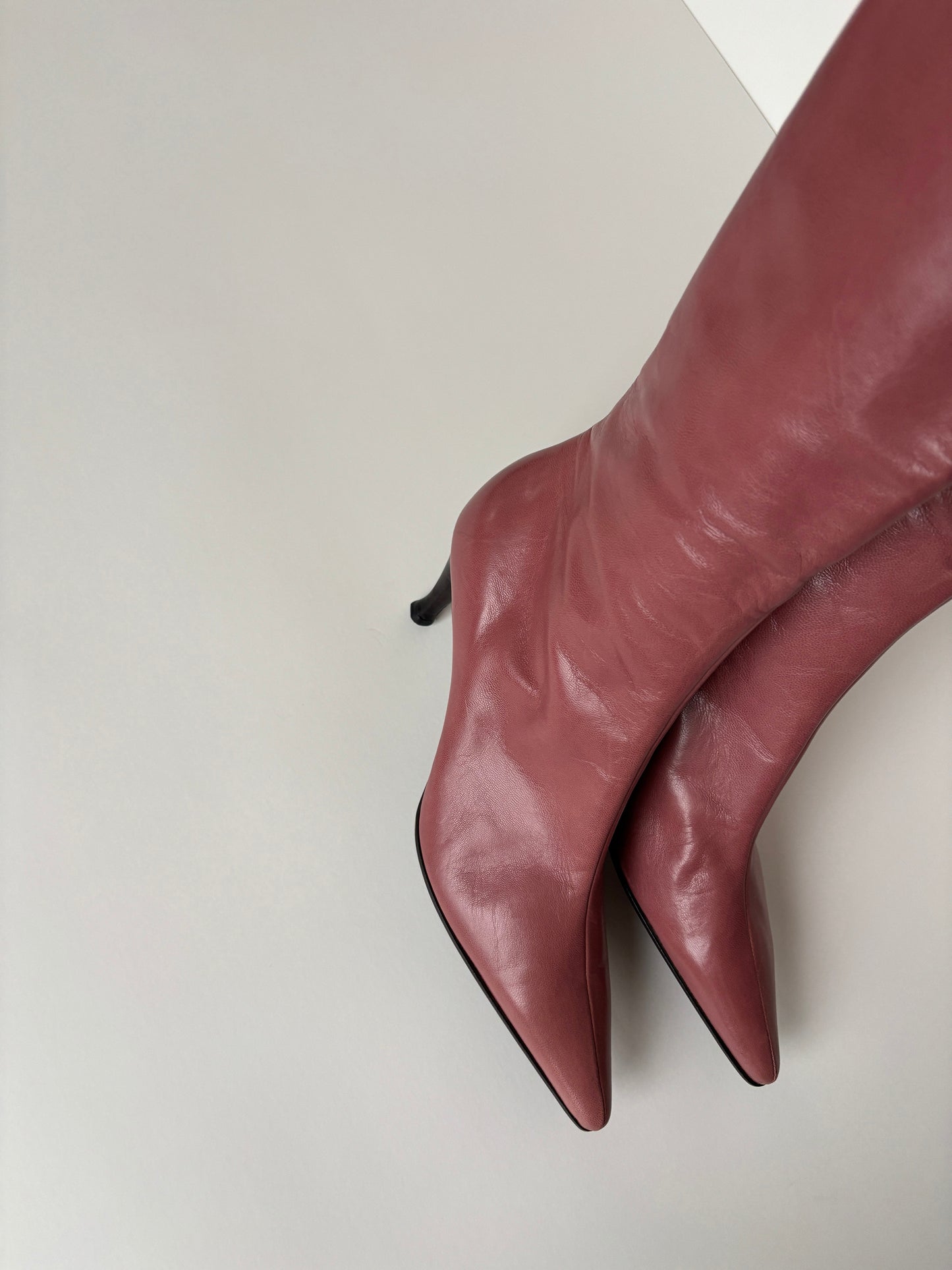 Sergio Rossi 2000s dusty pink boots UNWORN (EU 40 / US 9.5)