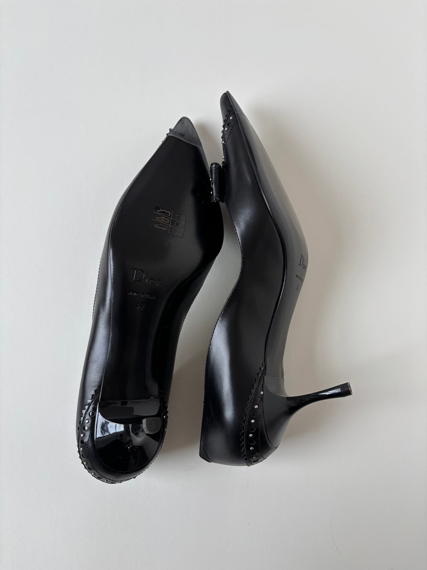 Christian Dior by John Galliano 2000s D Trick black bow kitten heels UNWORN (EU 42 / US 11.5) (Kopie)