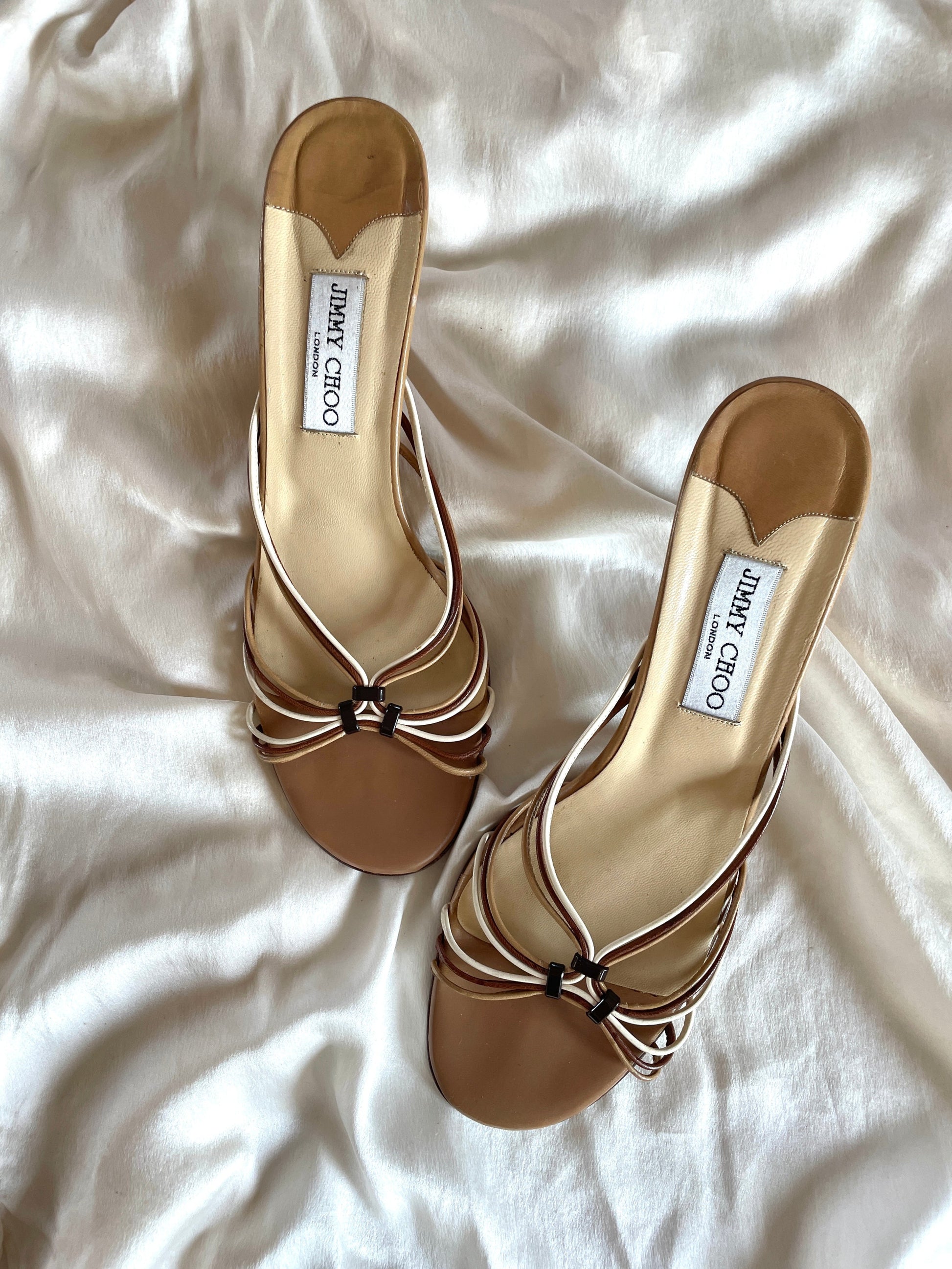 Jimmy Choo skinny strappy sandal heels
