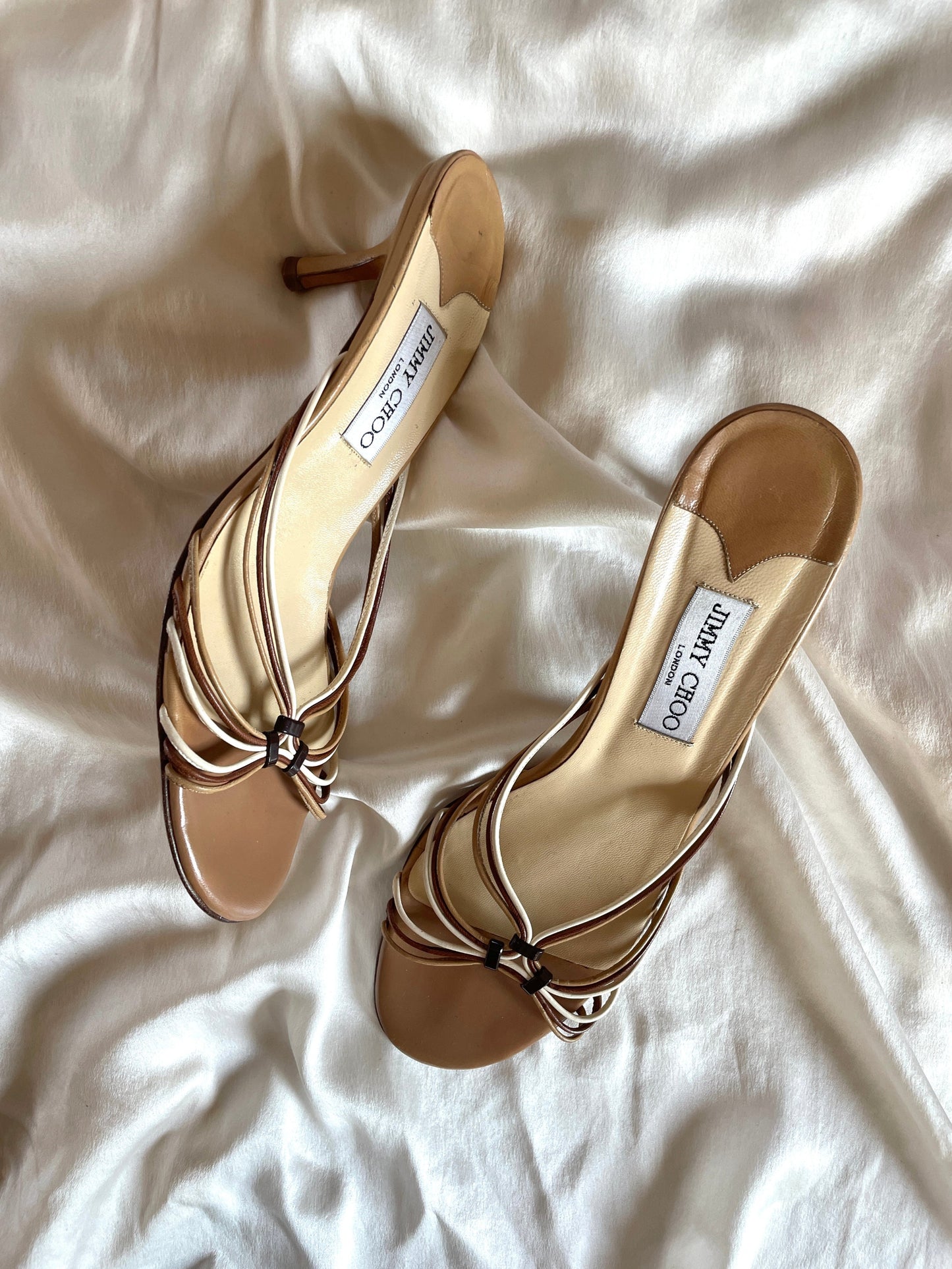 Jimmy Choo skinny strappy sandal heels