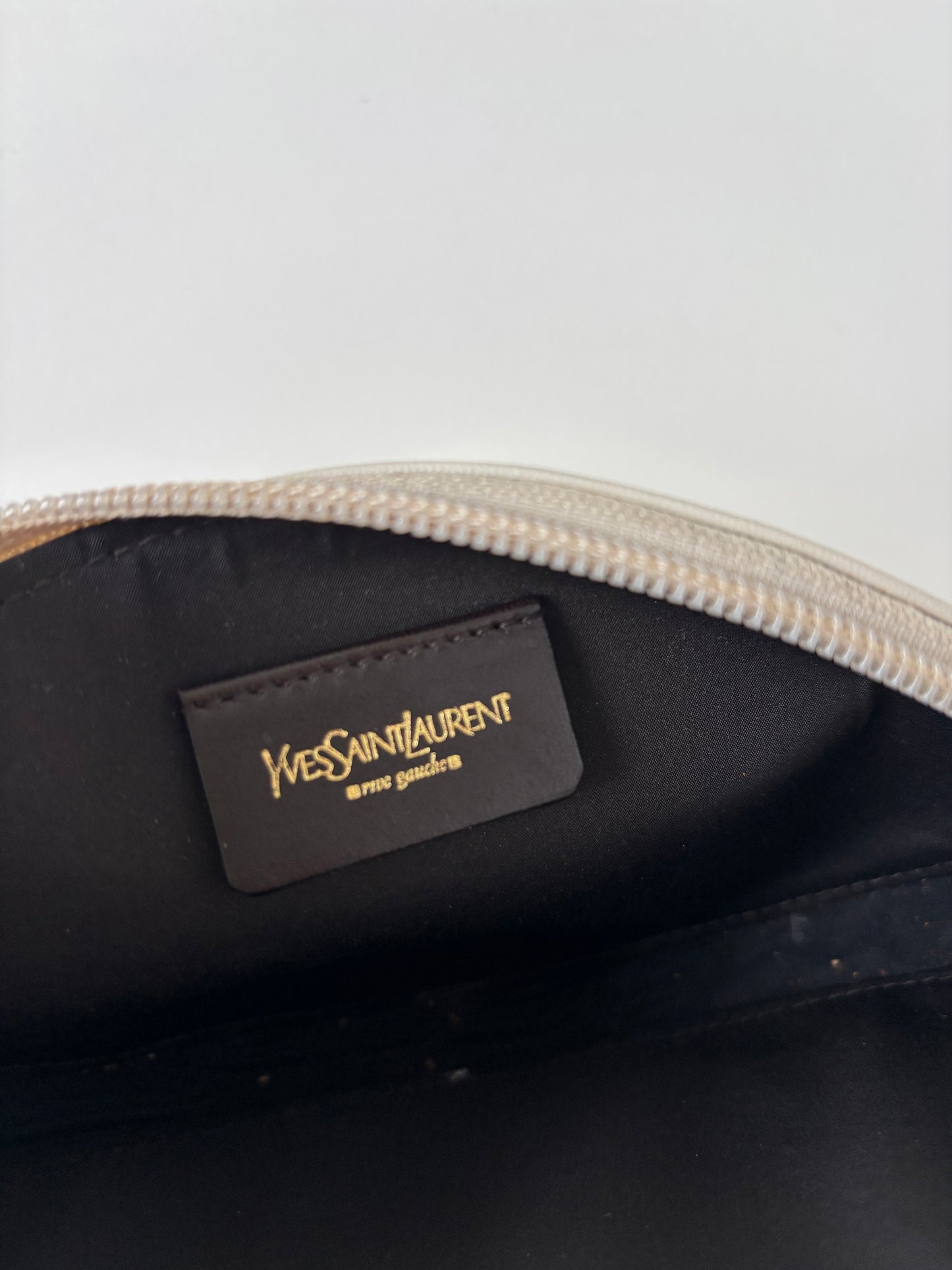 YSL by Tom Ford cream white Nadja flower mini pochette