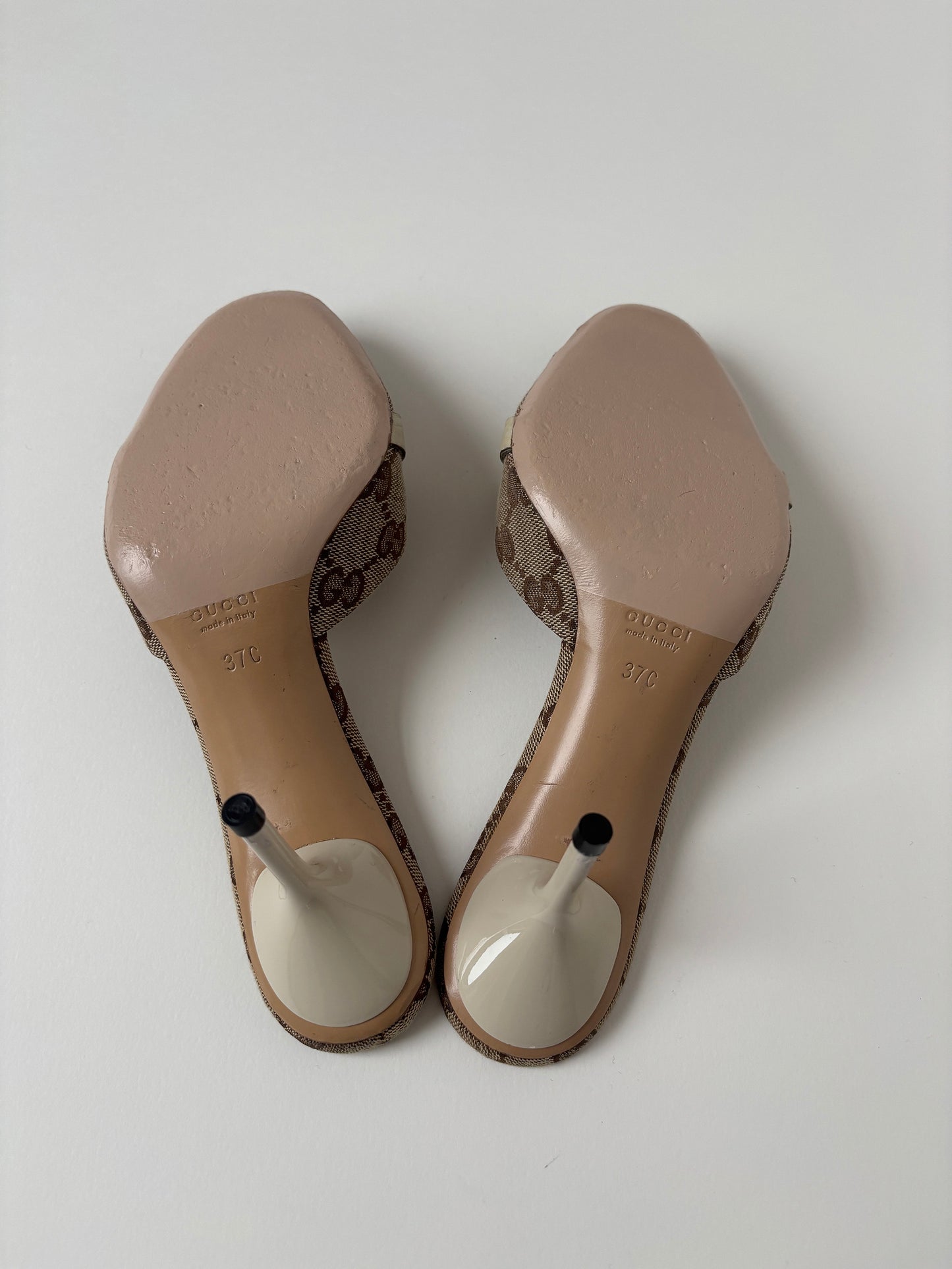 Gucci by Tom Ford 2000s iconic horsebit monogram sandals (EU 37 / US 6)