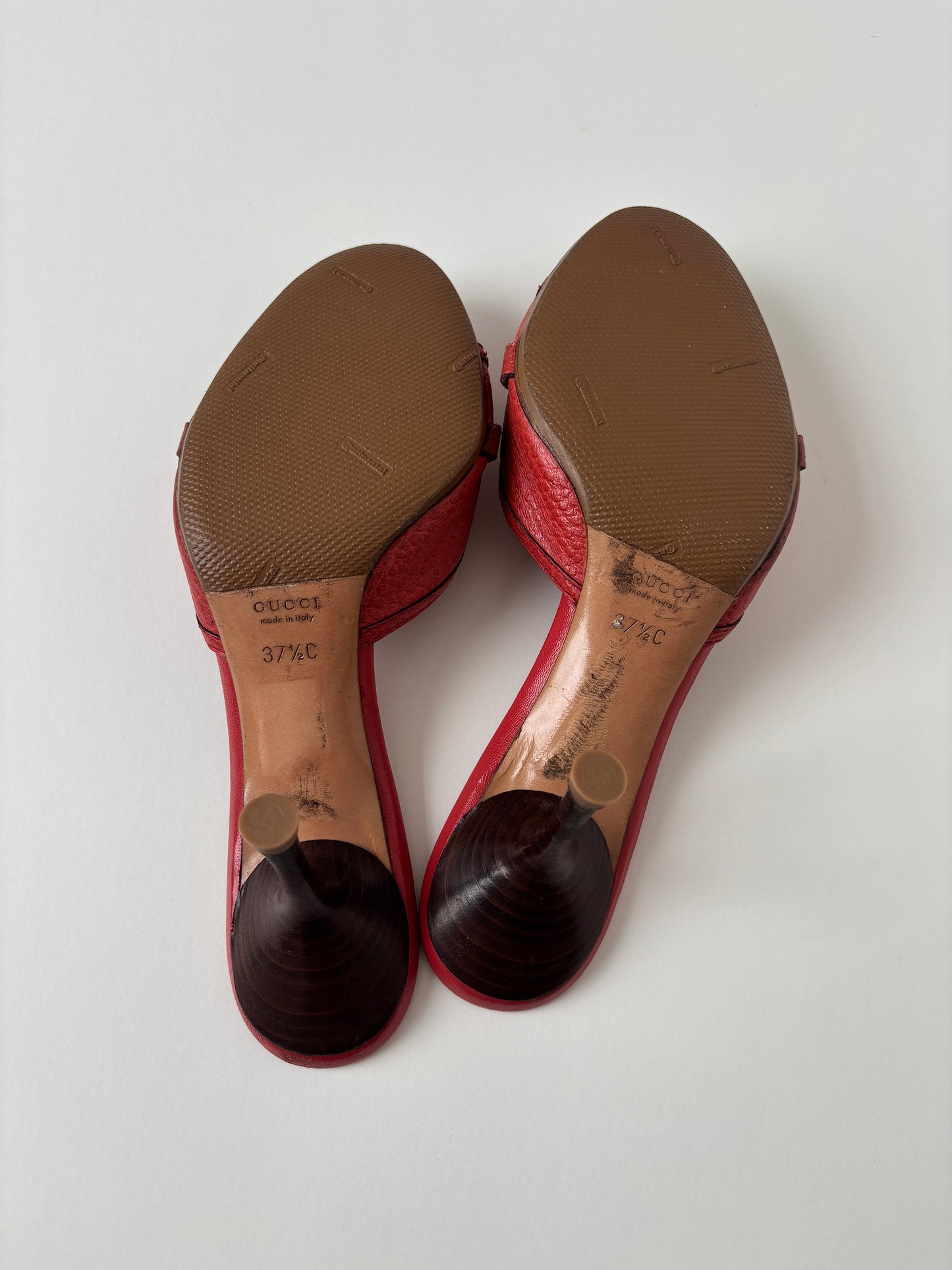 Gucci by Tom Ford 2000s iconic coral bamboo horsebit heels (EU 37,5 / US 7)