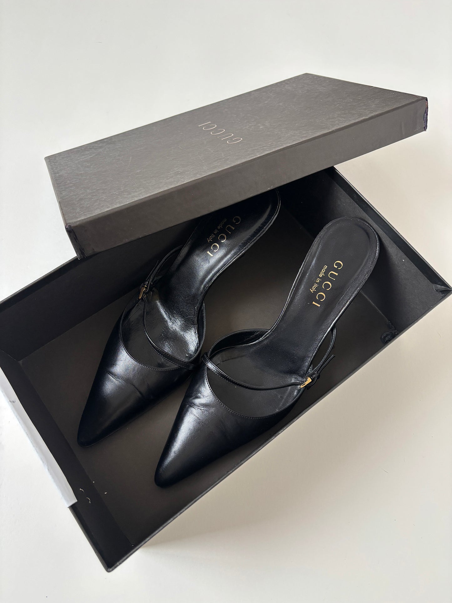 Gucci Cruise 2001 by Tom Ford black mules (EU 36,5 / US 6)