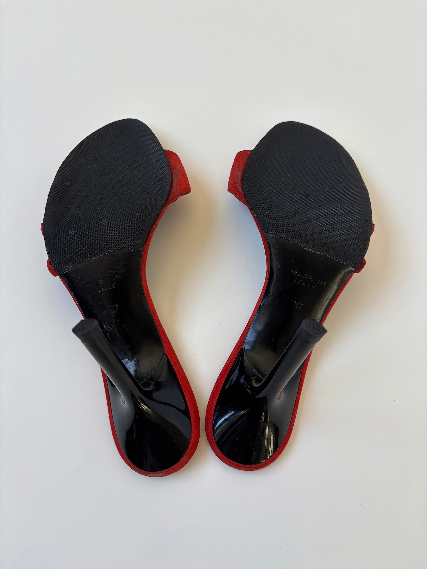 Rene Caovilla 2000s red jewelry sandal heels (EU 37 / US 6.5)