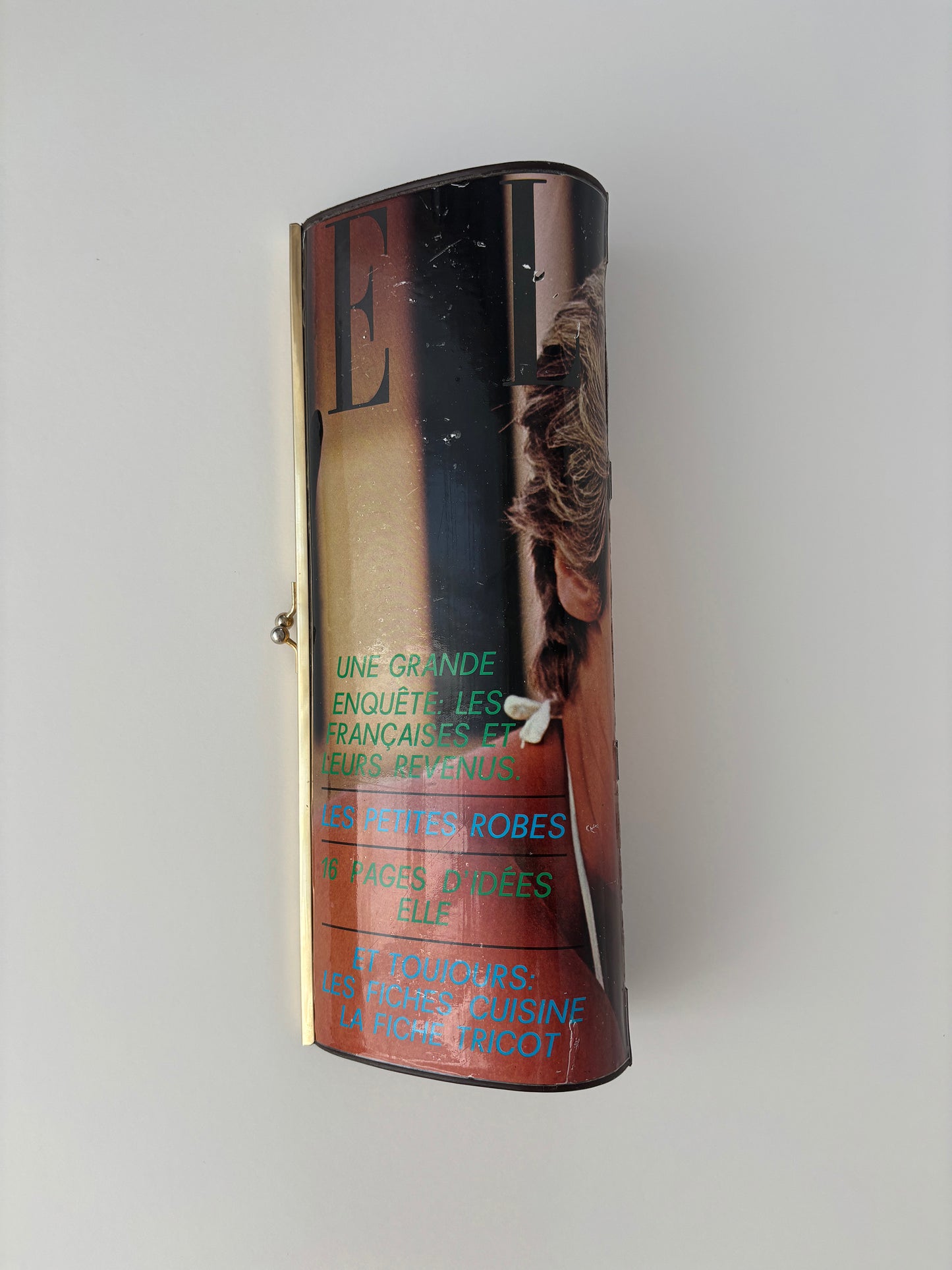 Vintage 70s magazine clutch "ELLE"