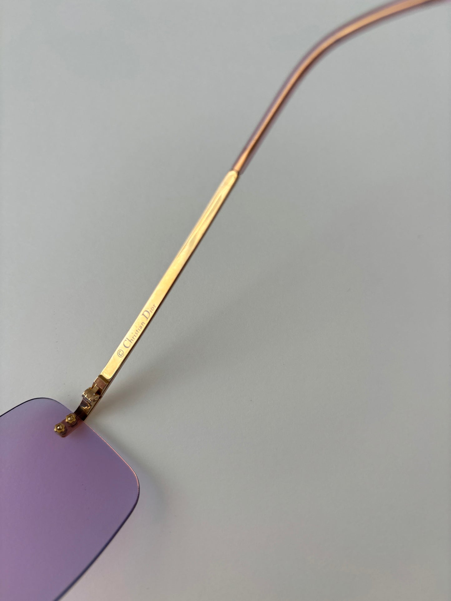 Dior by Galliano 2000s iridiscent pink shield sunglasses Mini Motard