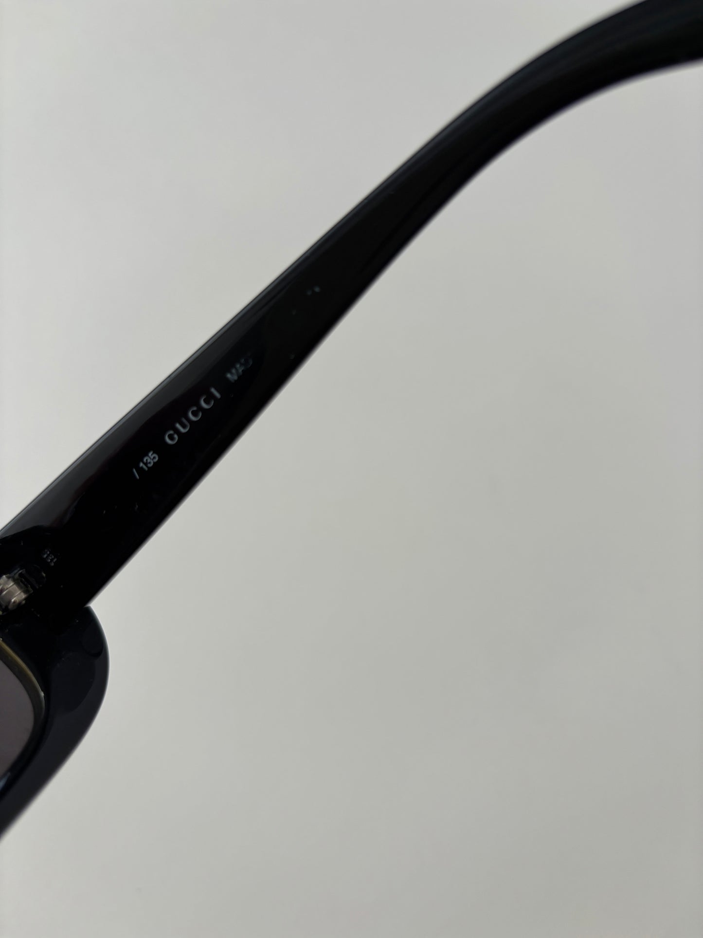 Gucci by Tom Ford 1990s shiny olive slim sunglasses