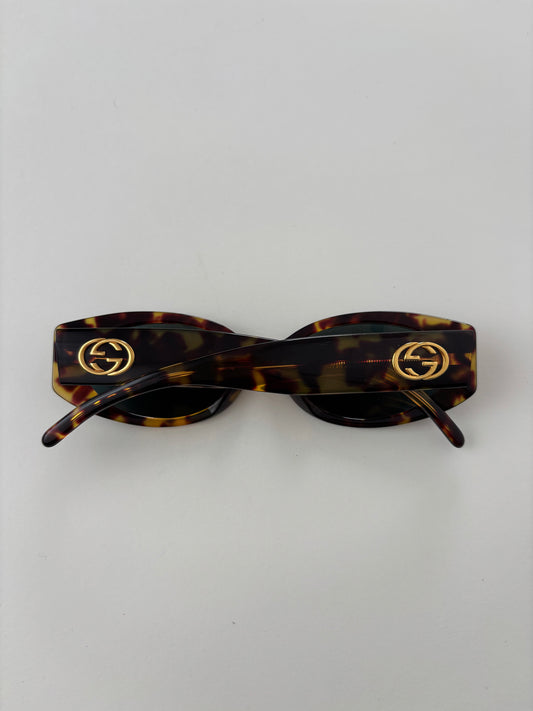 Gucci by Tom Ford 1990s tortoise interlocking sunglasses