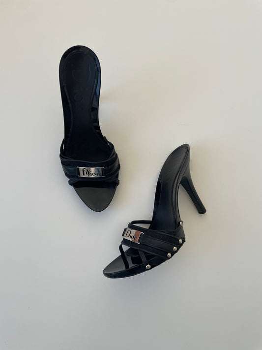 Christian Dior by John Galliano iconic plateau monogram heels