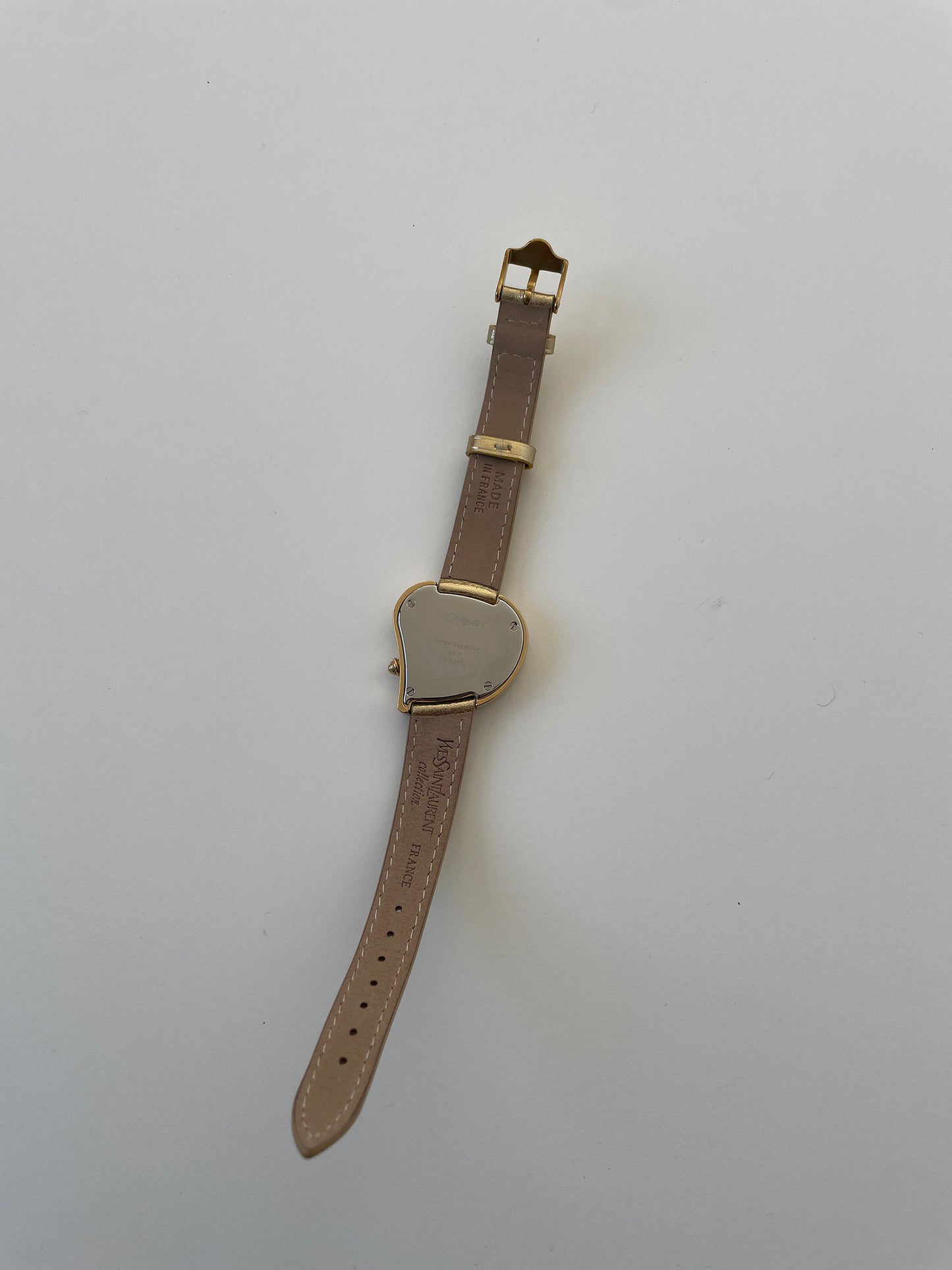 YSL 1990s iconic golden heart watch