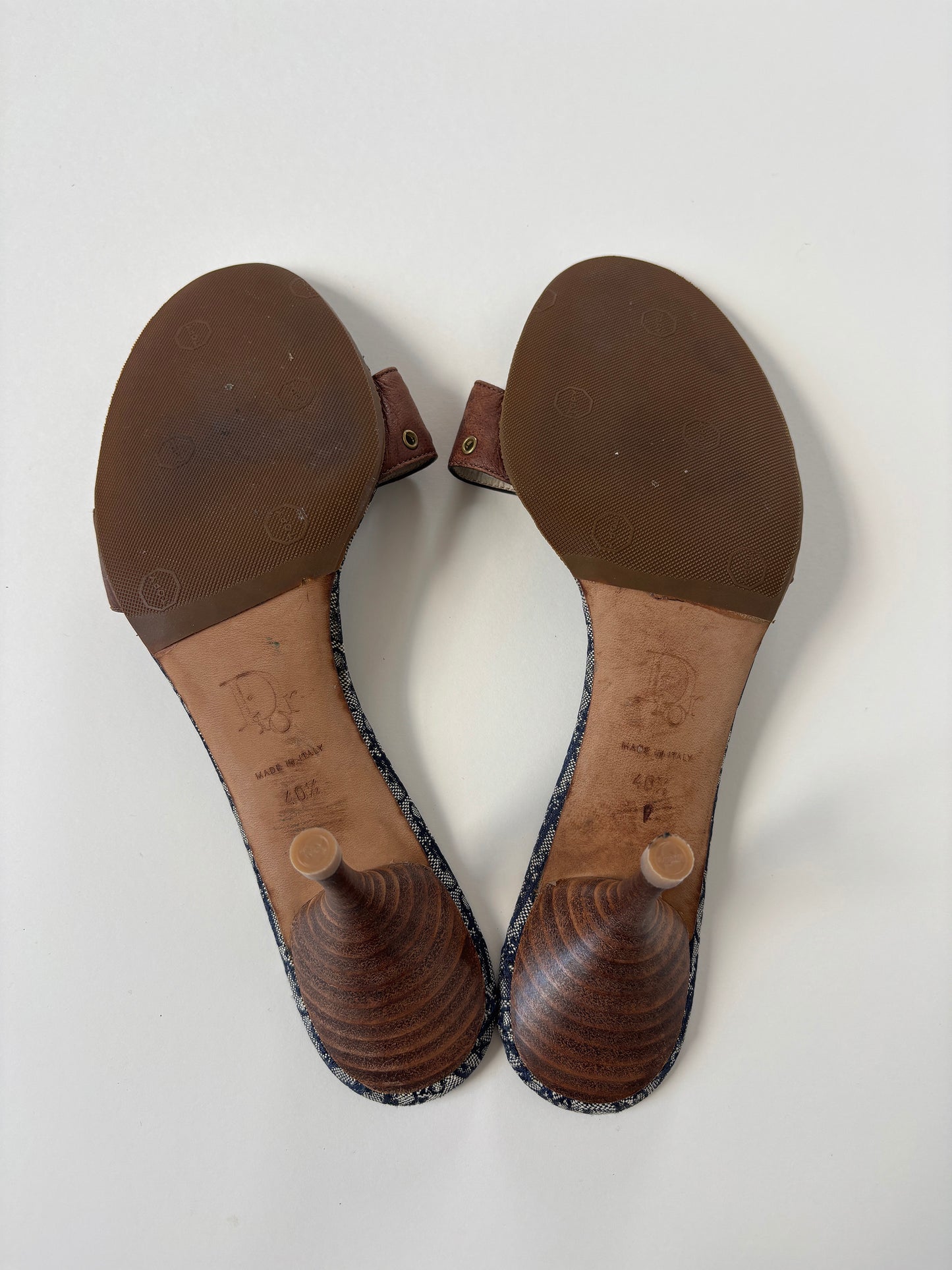 Christian Dior 2000s by John Galliano brown trotter street kitten heels (EU 40,5 / US 10)