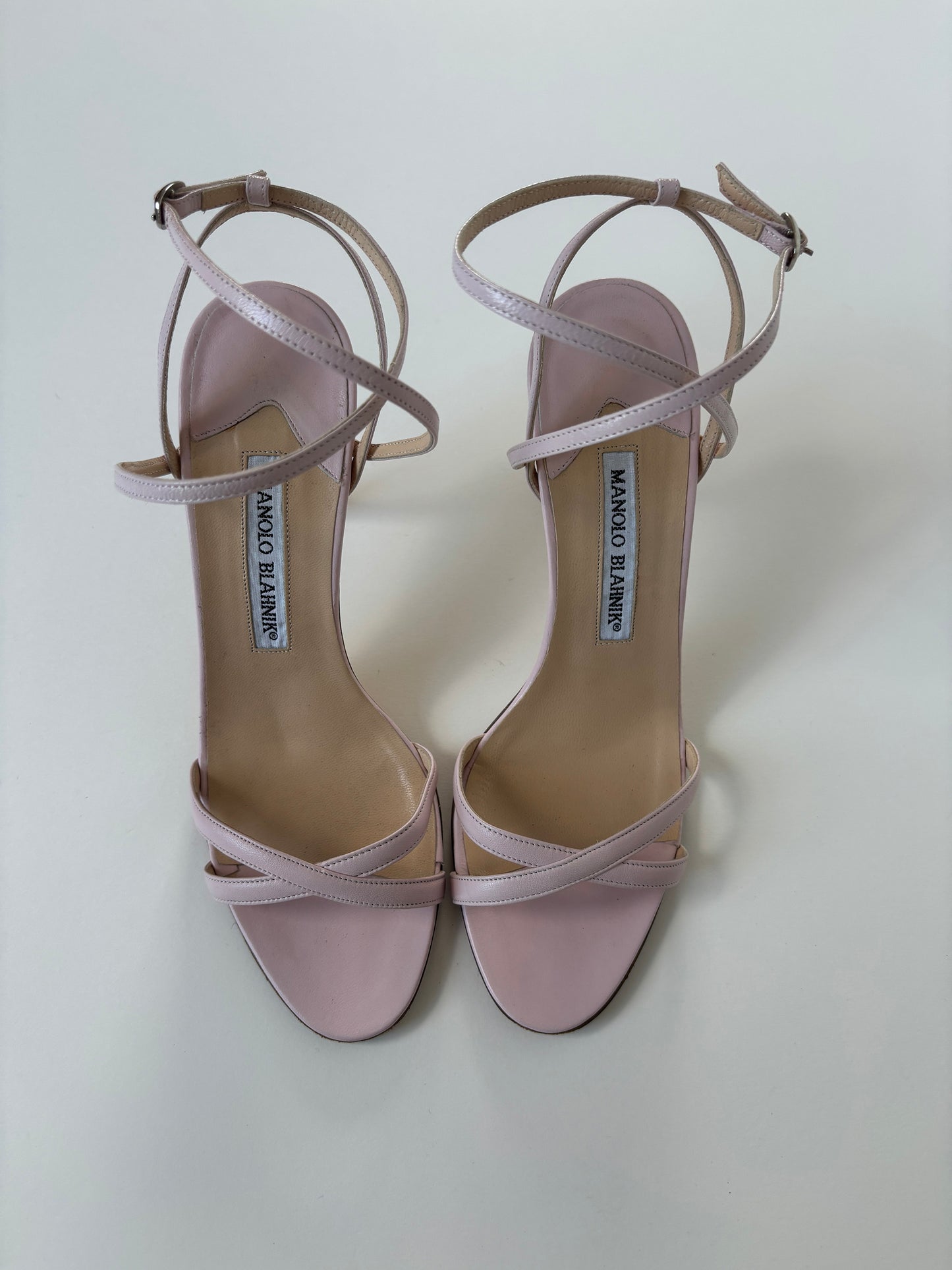 Manolo Blahnik 2000s pink strappy heels (EU 37,5 / US 7)
