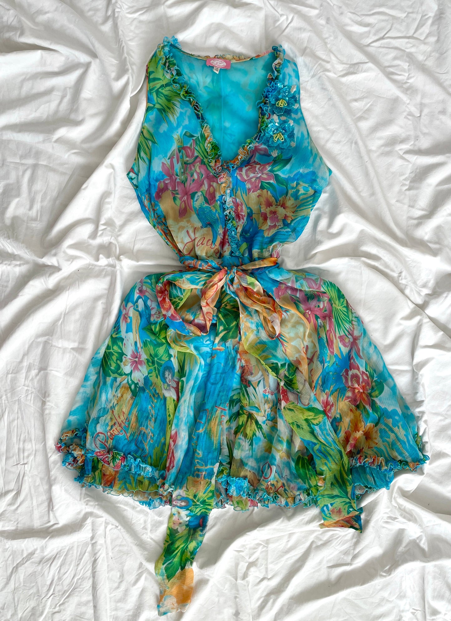 Blugirl Blumarine Paradise silk dress