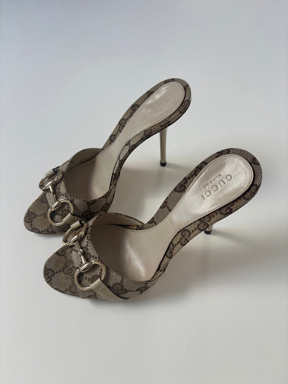 Gucci by Tom Ford 2000s iconic horsebit monogram sandals (EU 37,5  / US 7)