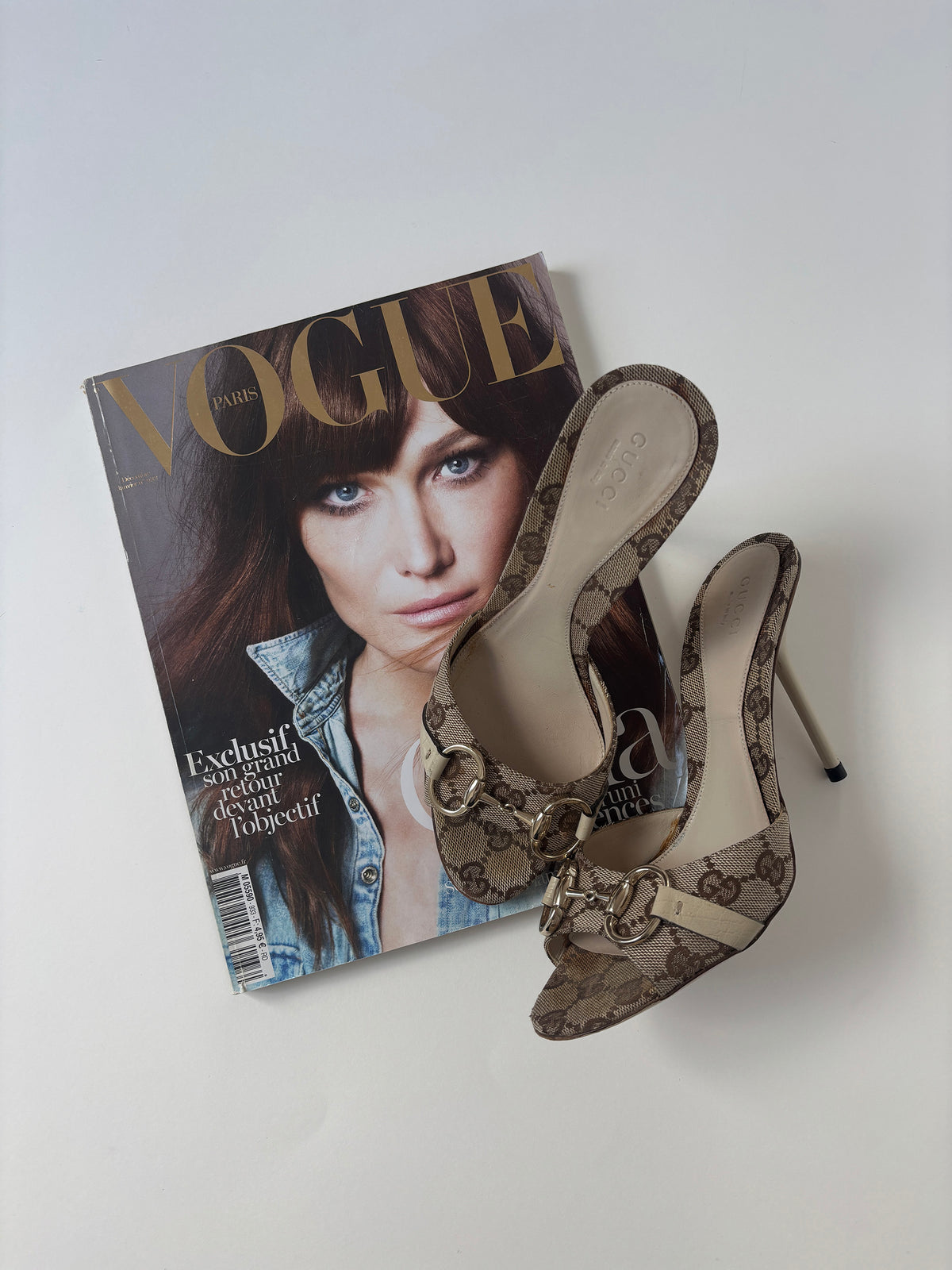 Gucci by Tom Ford 2000s iconic horsebit monogram sandals (EU 37,5  / US 7)