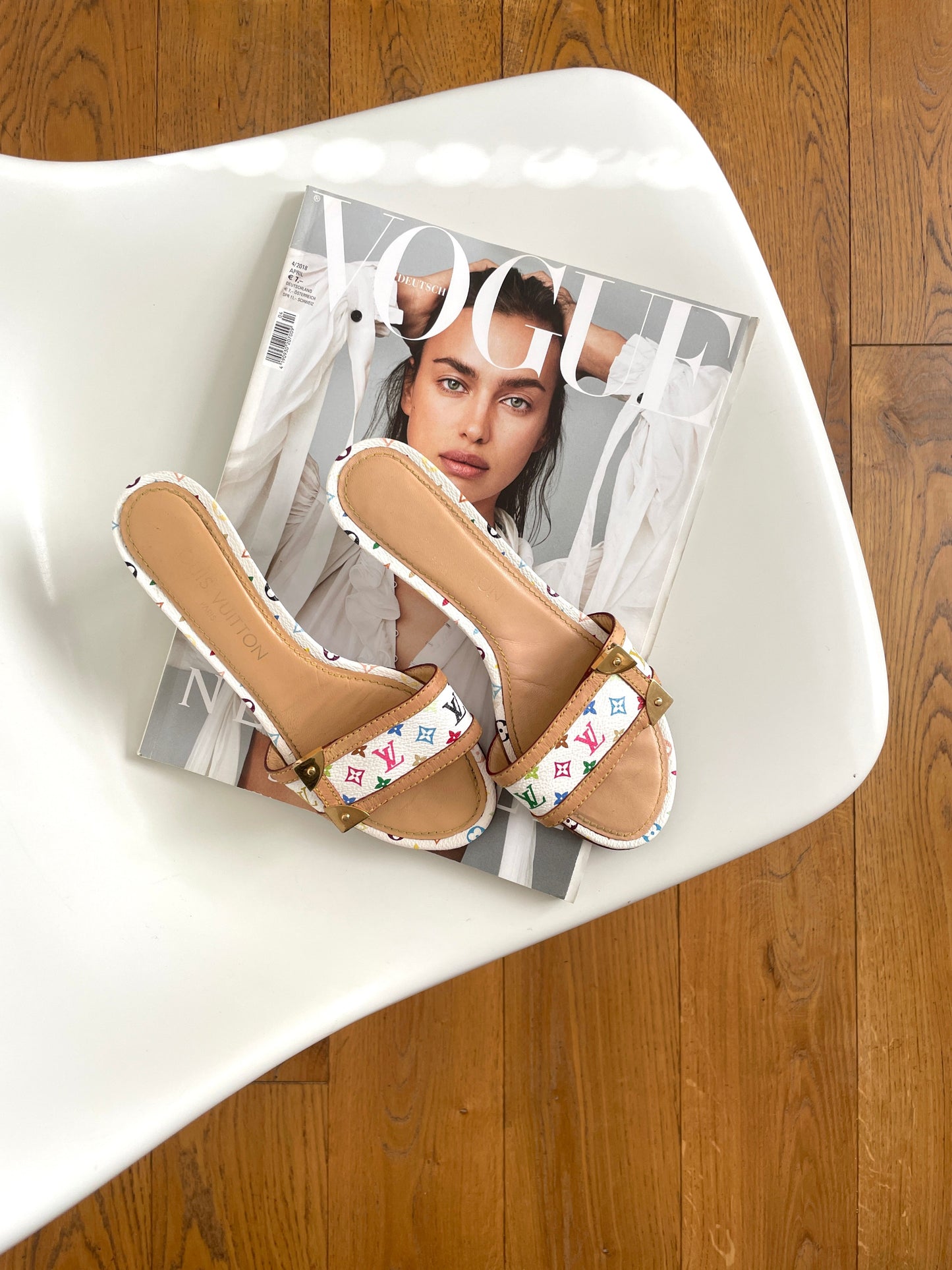 Louis Vuitton Takashi Murakami kitten heel sandals (EU 36 / US 5,5)