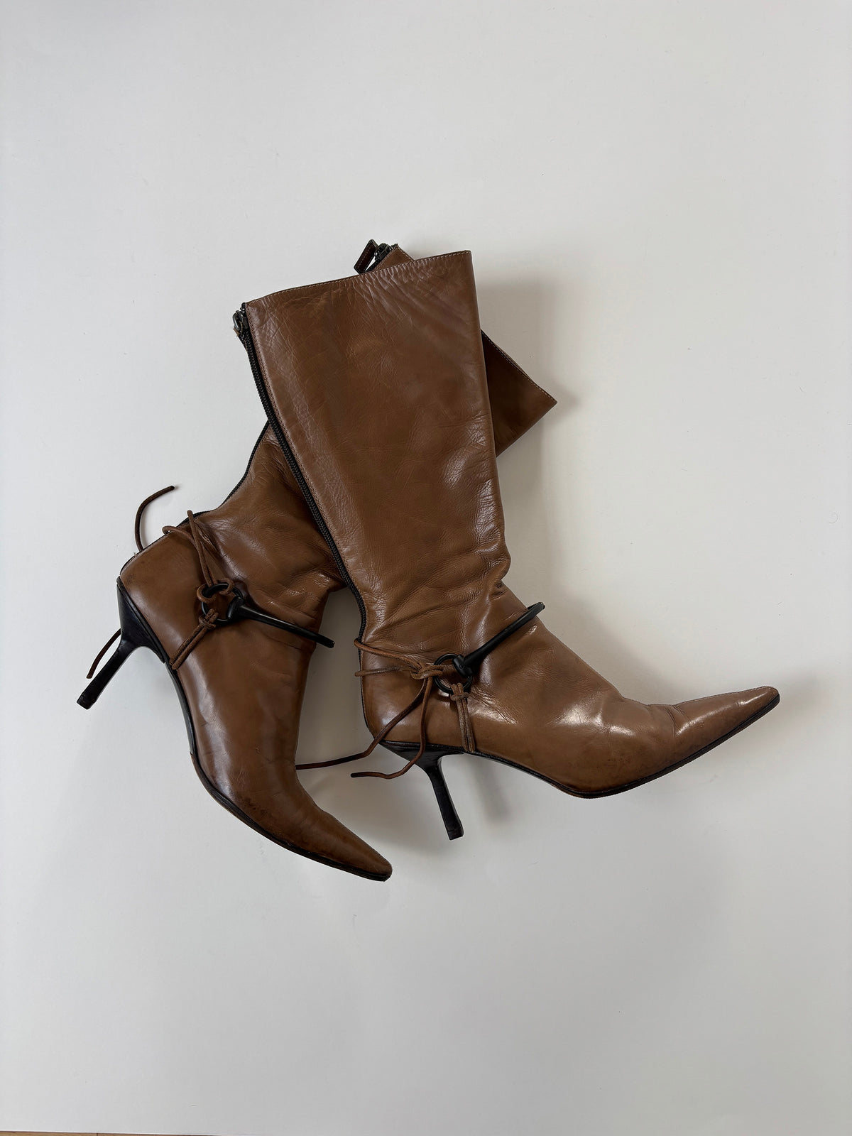 Gucci by Tom Ford F/W 1999 tan horsebit boots (EU 40 / US 9.5)