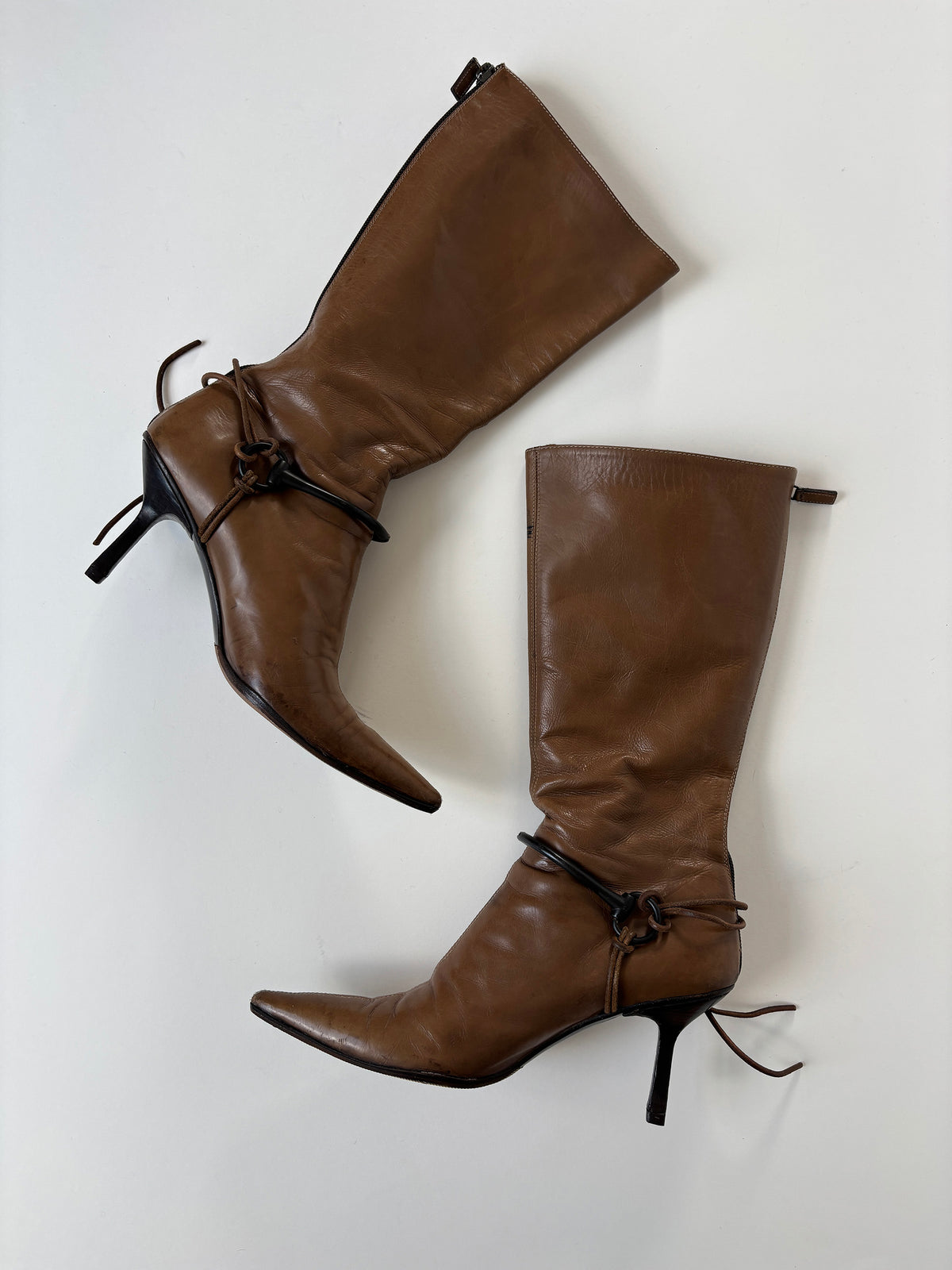 Gucci by Tom Ford F/W 1999 tan horsebit boots (EU 40 / US 9.5)