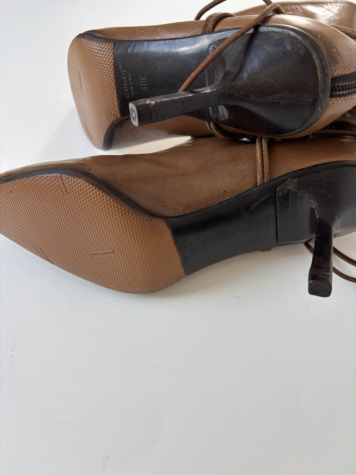 Gucci by Tom Ford F/W 1999 tan horsebit boots (EU 40 / US 9.5)