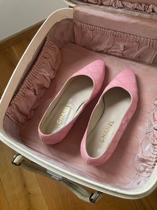 Chanel pink ballet flats (EU 37 / US 6,5)