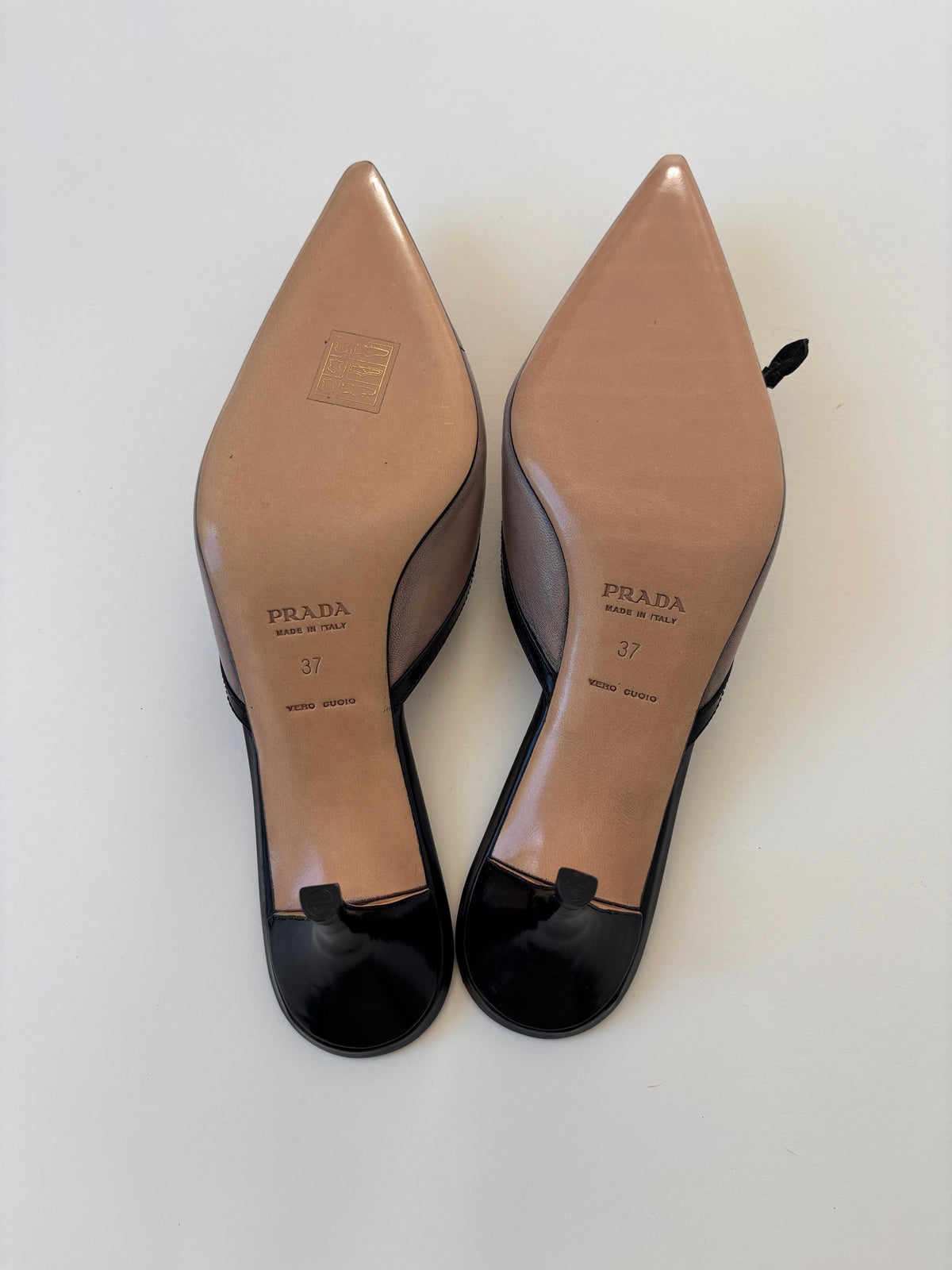 Prada 2000s dusty pink floral mules UNWORN (EU 37 / US 6.5)
