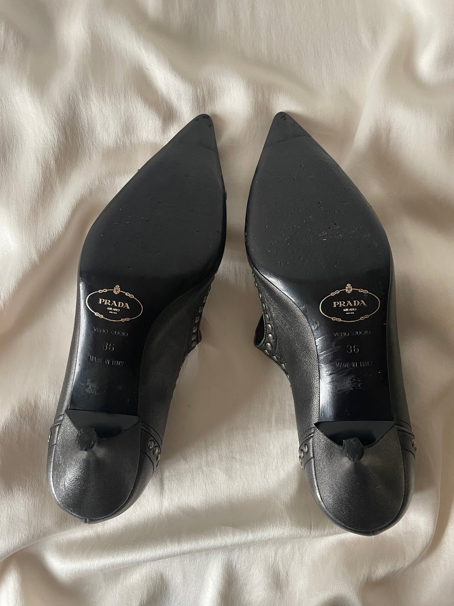 Prada metal studed Mary-Janes (EU 36 / US 5,5)