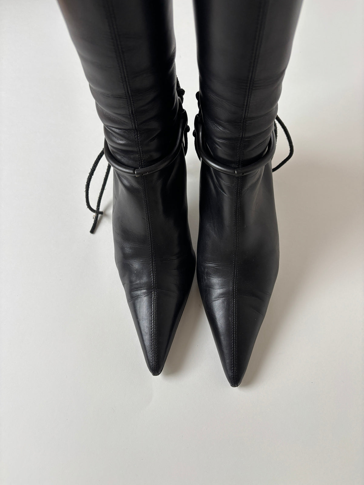 Gucci by Tom Ford F/W 1999 black horsebit boots (EU 38,5 / US 8)