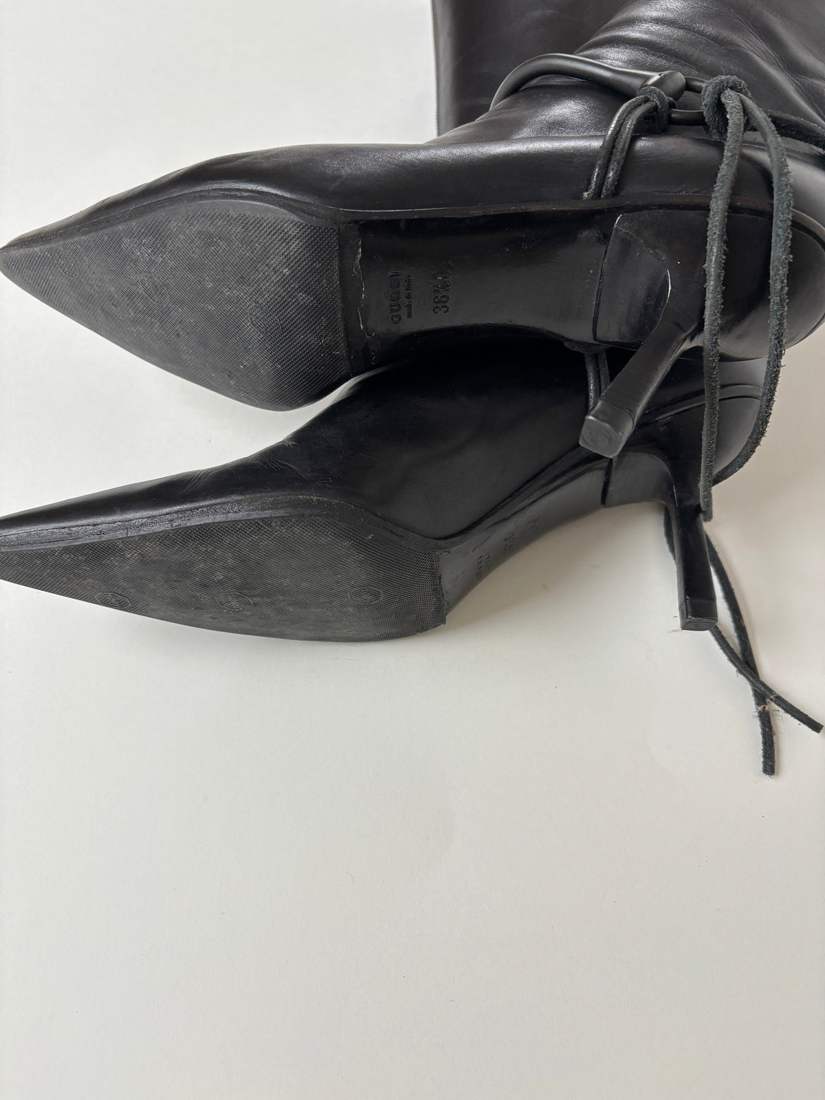 Gucci by Tom Ford F/W 1999 black horsebit boots (EU 38,5 / US 8)