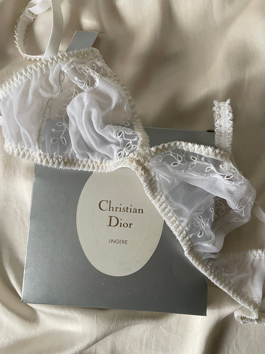 Christian Dior lace bralette lingerie (deadstock never worn)
